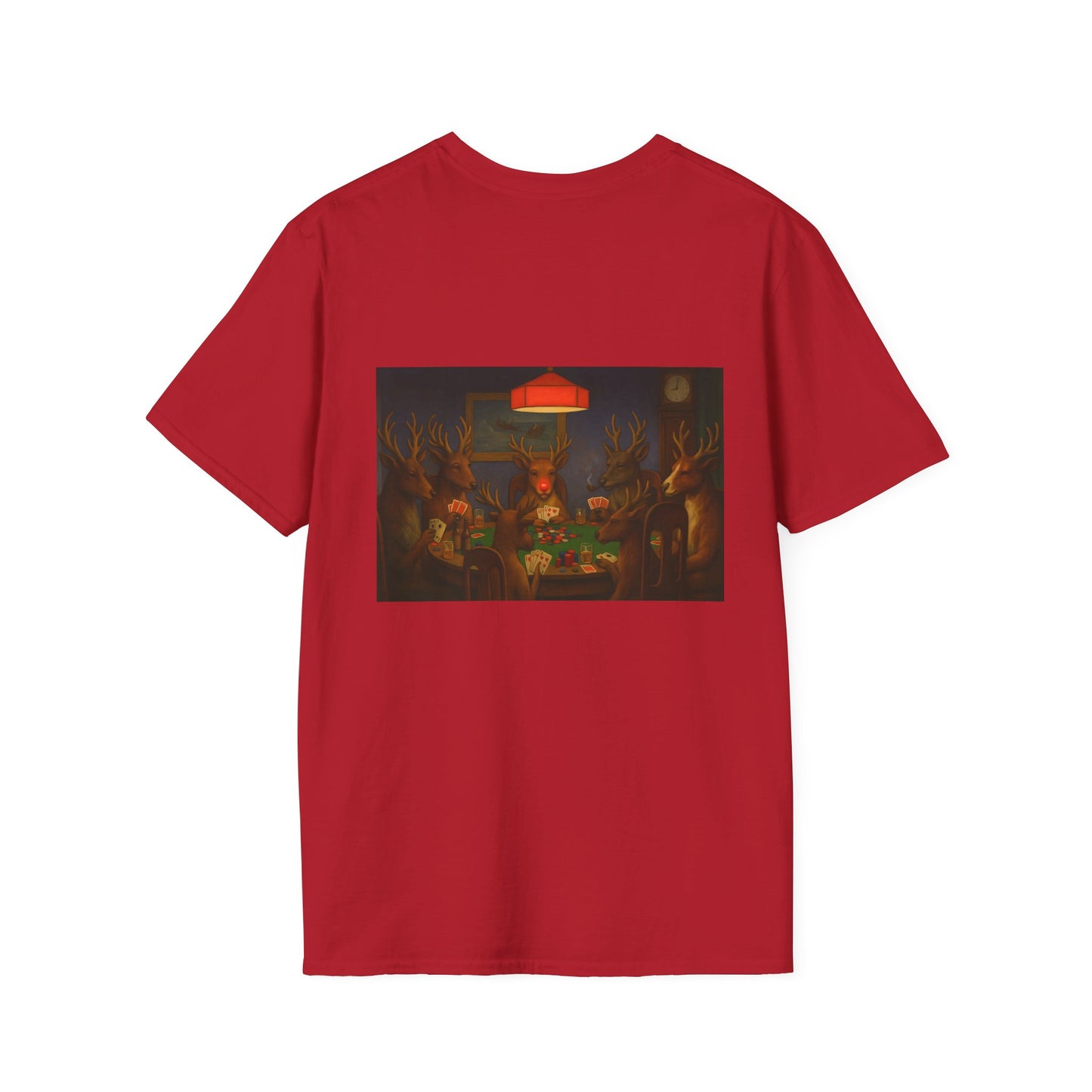 Forest Deer Poker Night T-Shirt | Woodland Animals Playing Cards