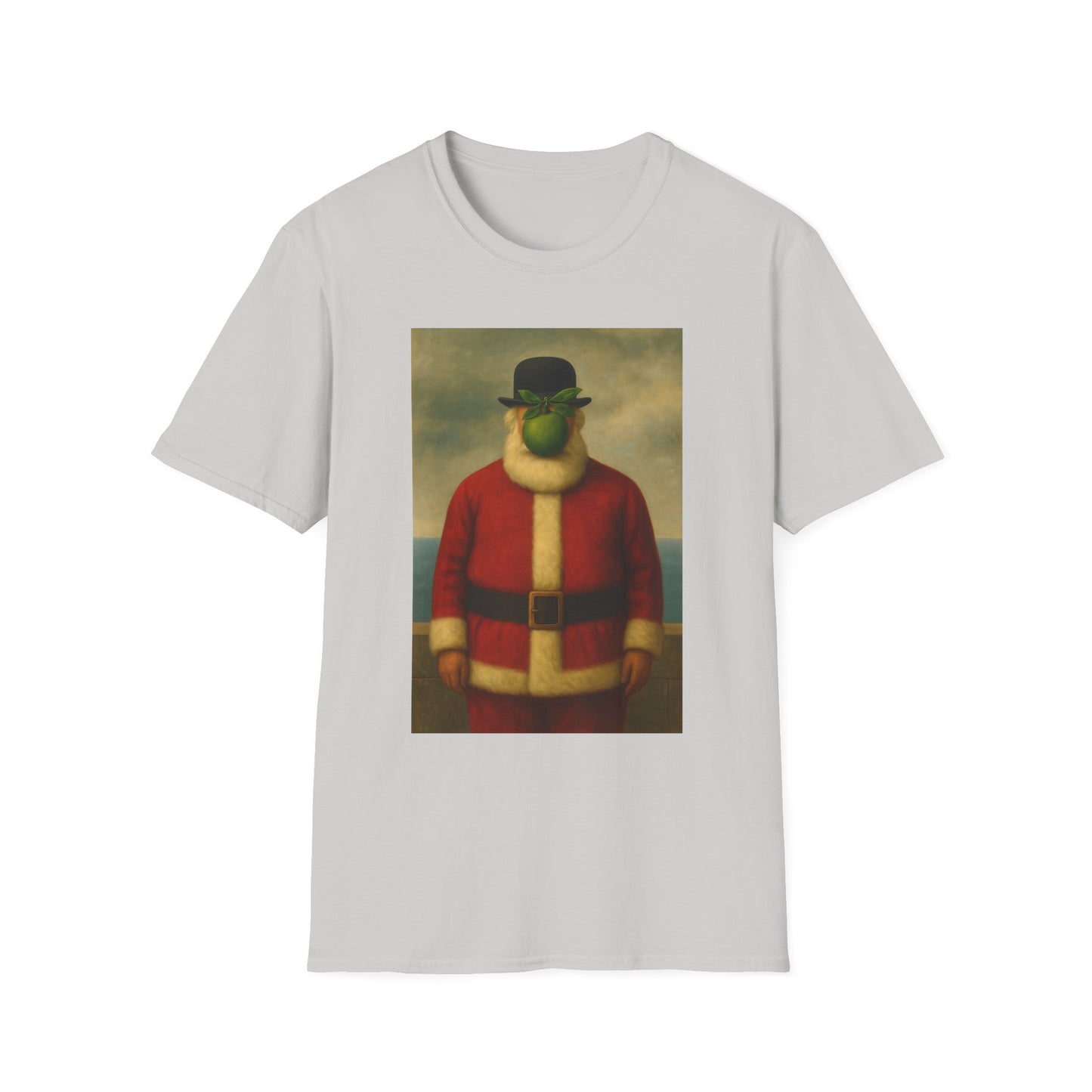 Surreal Santa Portrait T-Shirt | Vintage Man in Santa Suit