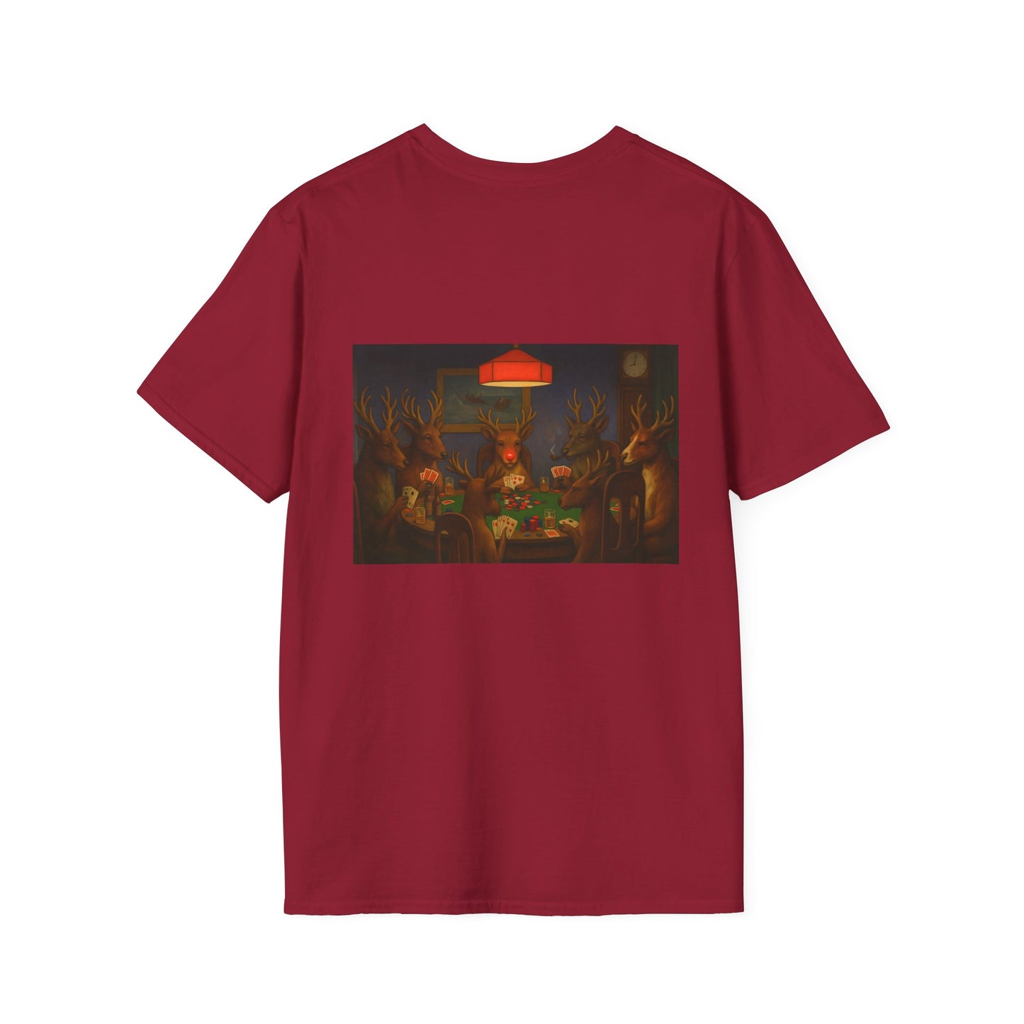 Forest Deer Poker Night T-Shirt | Woodland Animals Playing Cards