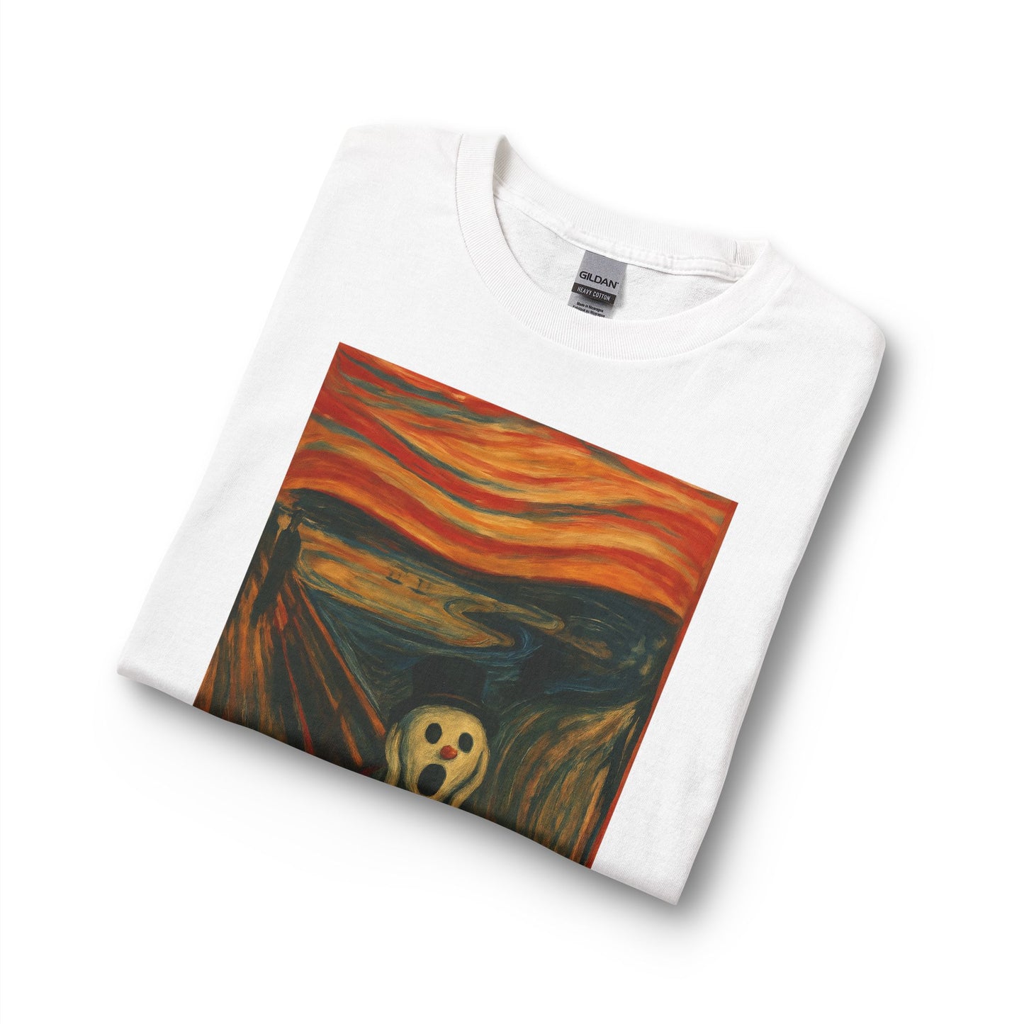 The Scream Snowman Long Sleeve T-Shirt | Surreal Art Print