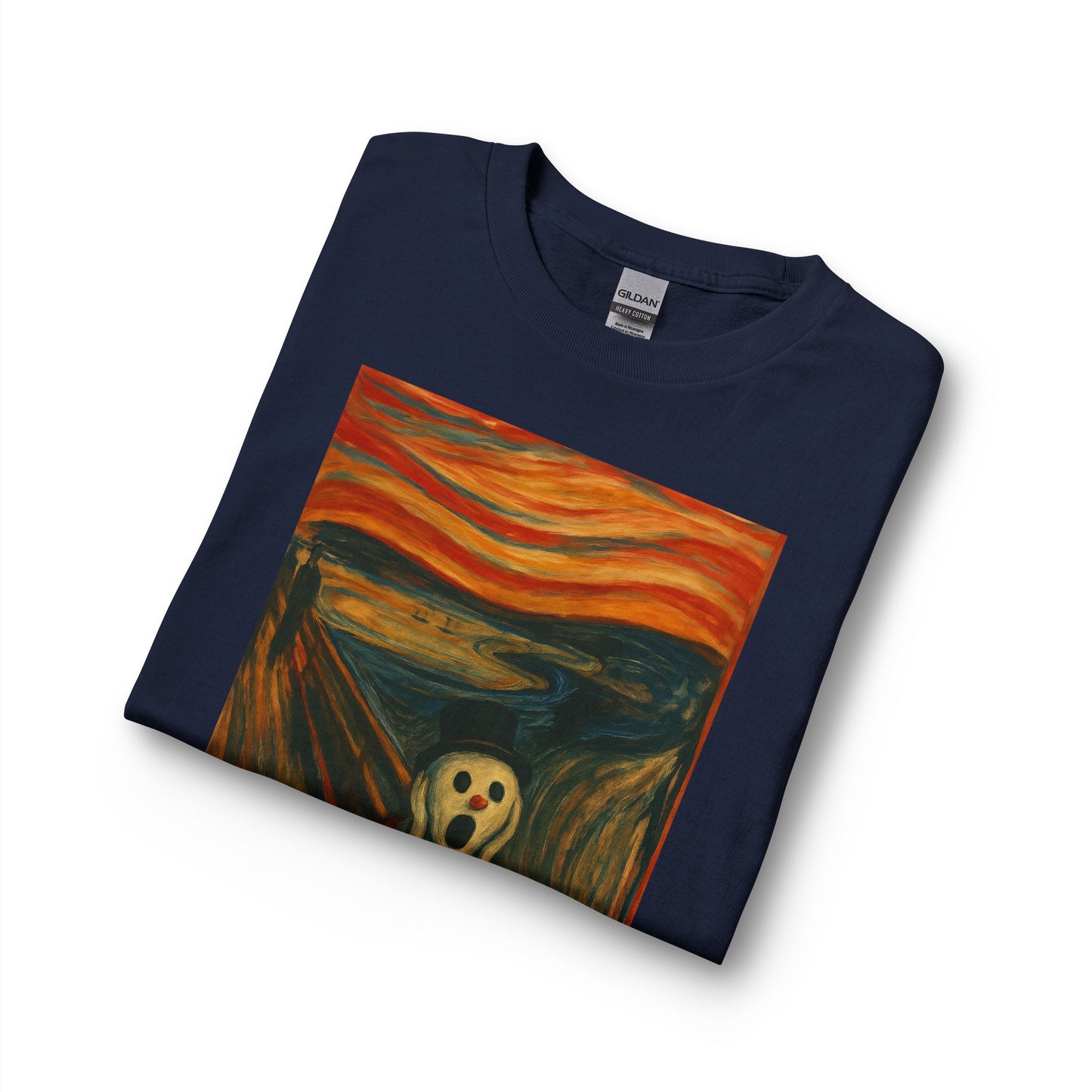 The Scream Snowman Long Sleeve T-Shirt | Surreal Art Print