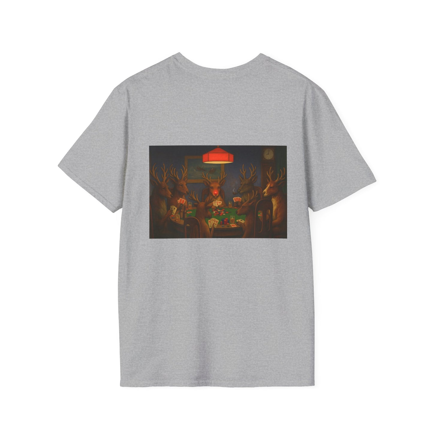Forest Deer Poker Night T-Shirt | Woodland Animals Playing Cards