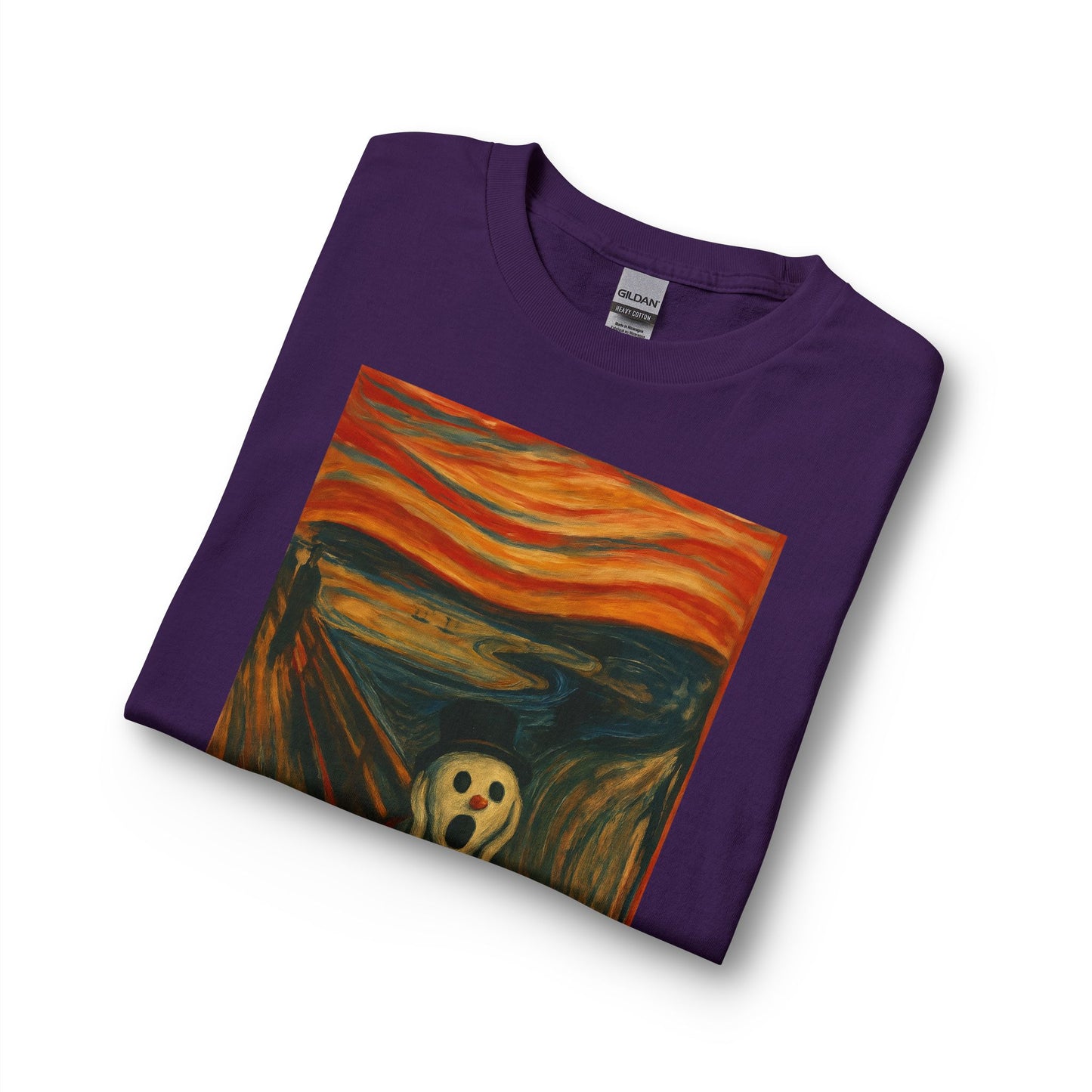 The Scream Snowman Long Sleeve T-Shirt | Surreal Art Print