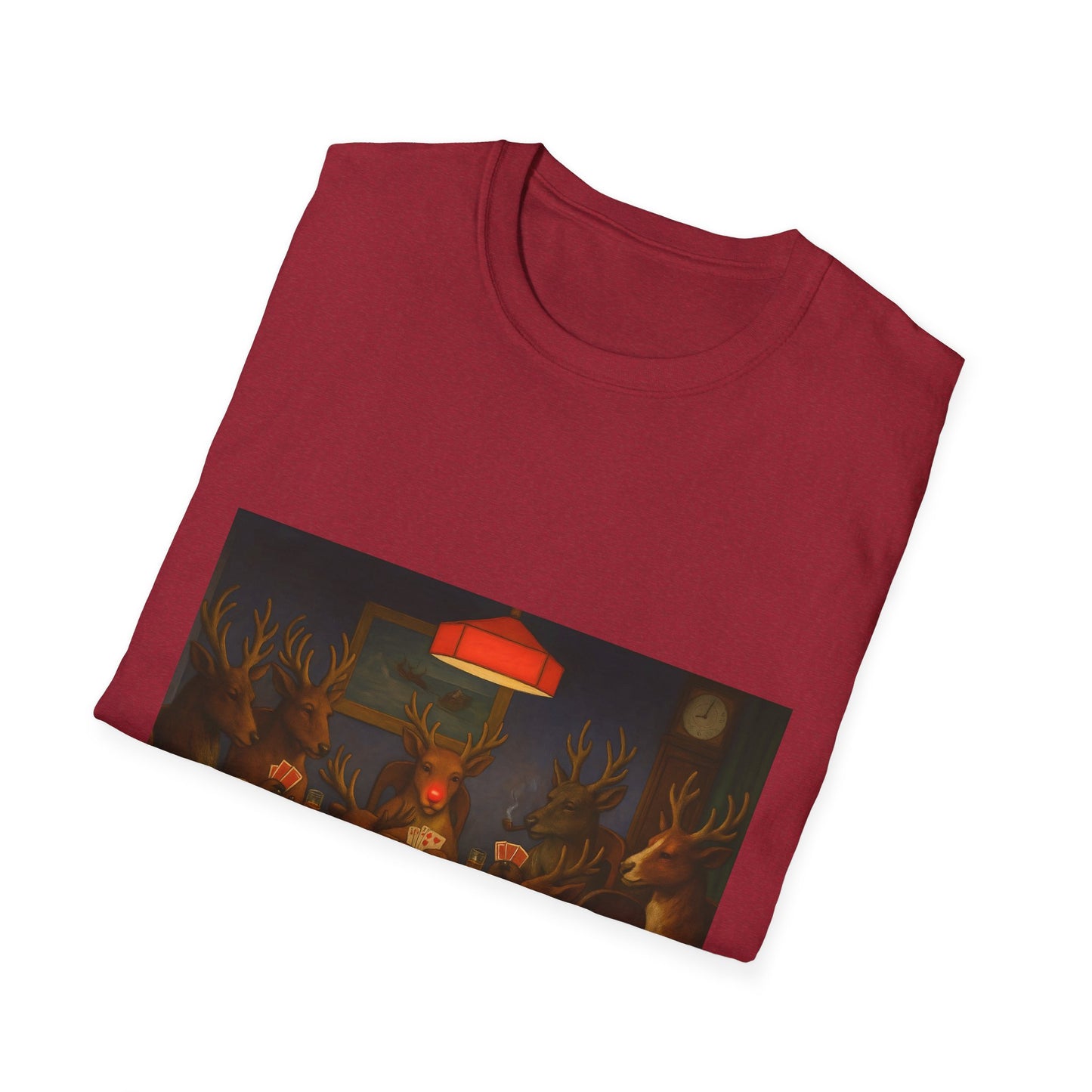 Forest Deer Poker Night T-Shirt | Woodland Animals Playing Cards