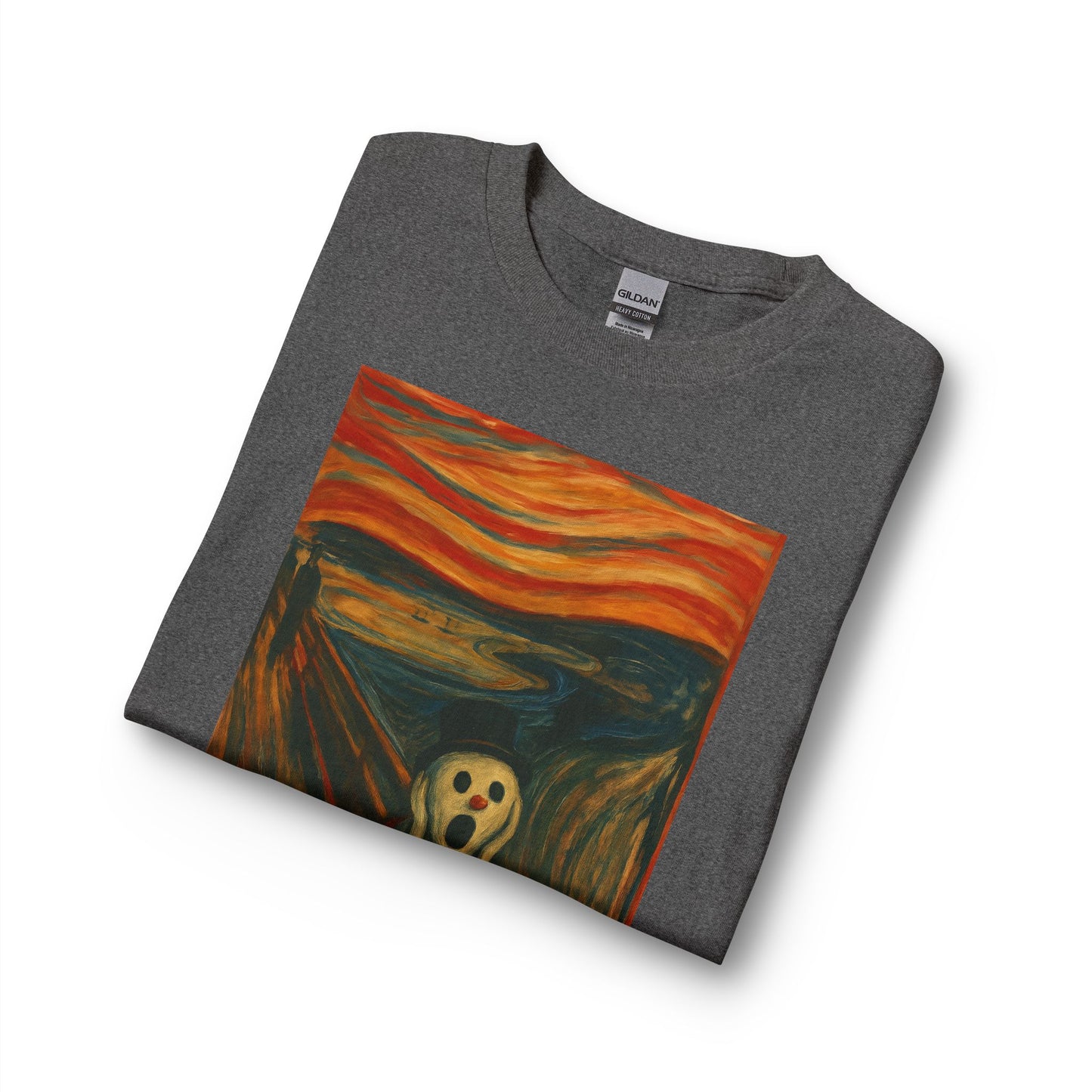 The Scream Snowman Long Sleeve T-Shirt | Surreal Art Print