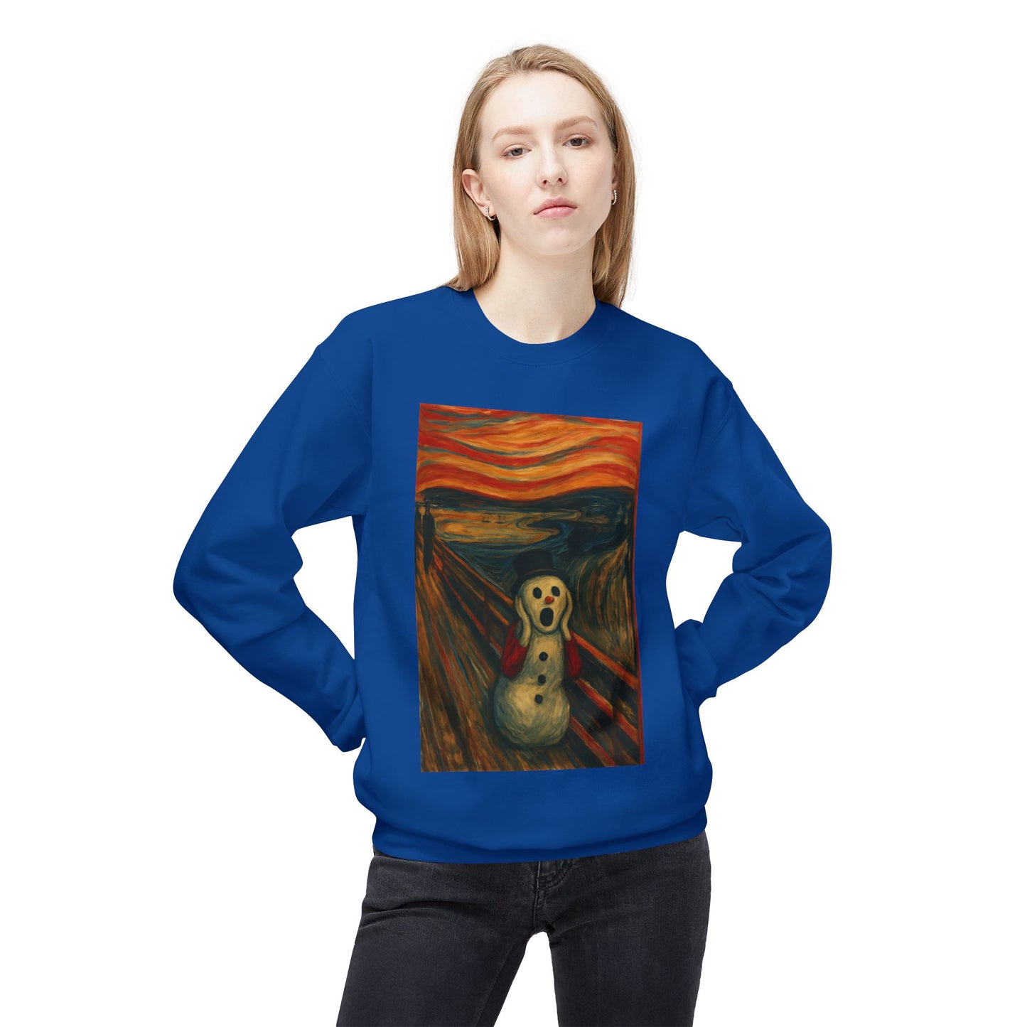 The Scream Snowman sweatshirt | Crewneck Sweatshirt