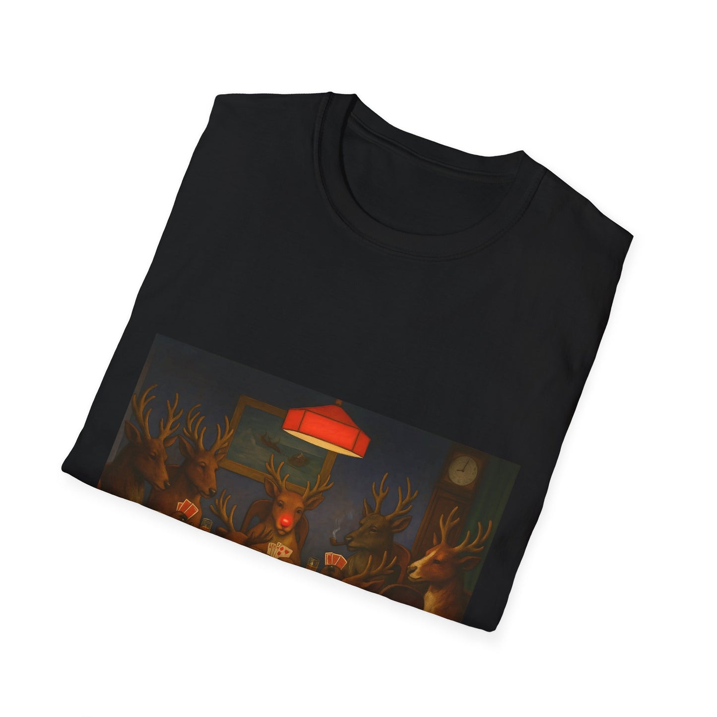 Forest Deer Poker Night T-Shirt | Woodland Animals Playing Cards