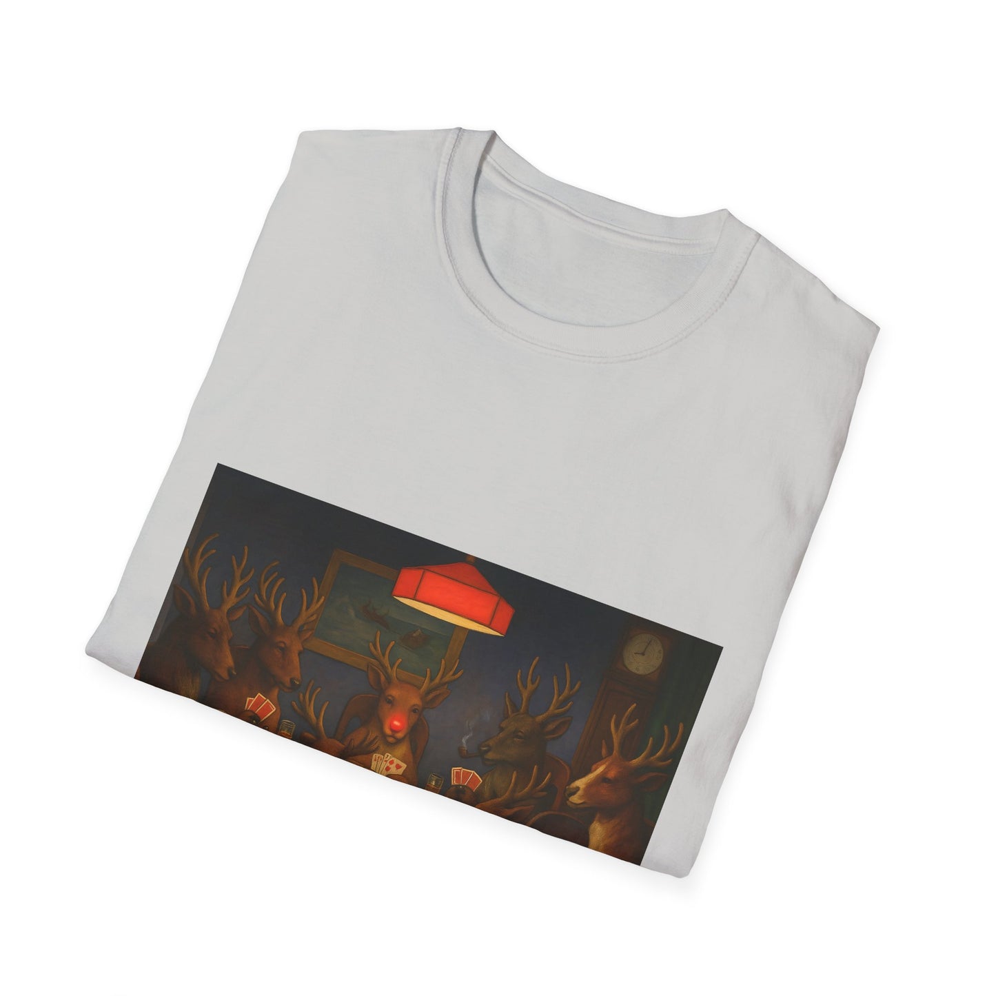 Forest Deer Poker Night T-Shirt | Woodland Animals Playing Cards