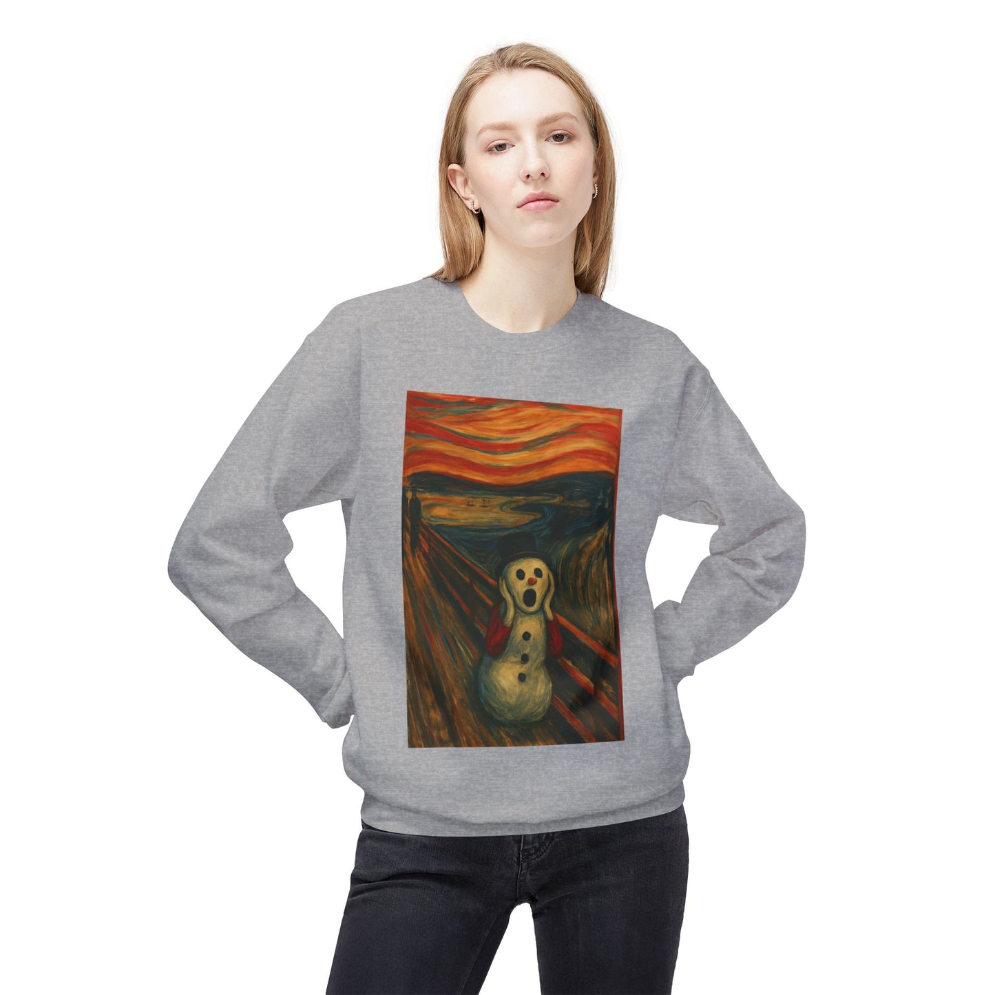 The Scream Snowman sweatshirt | Crewneck Sweatshirt