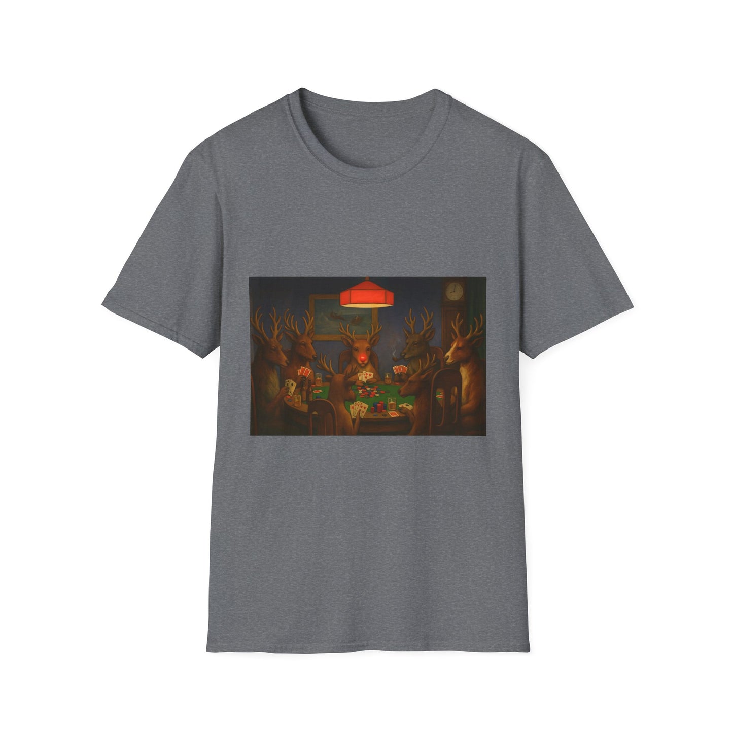 Forest Deer Poker Night T-Shirt | Woodland Animals Playing Cards