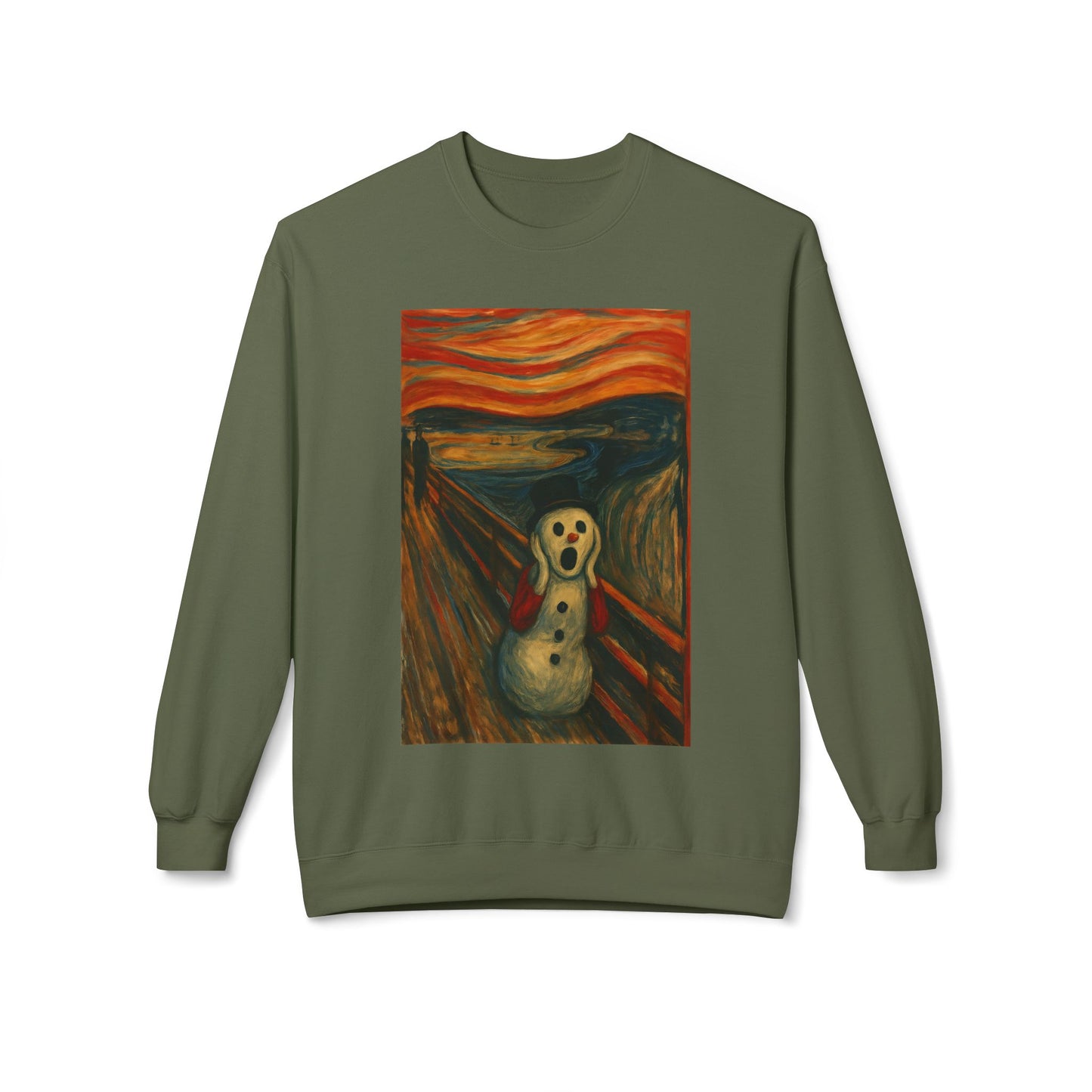 The Scream Snowman sweatshirt | Crewneck Sweatshirt