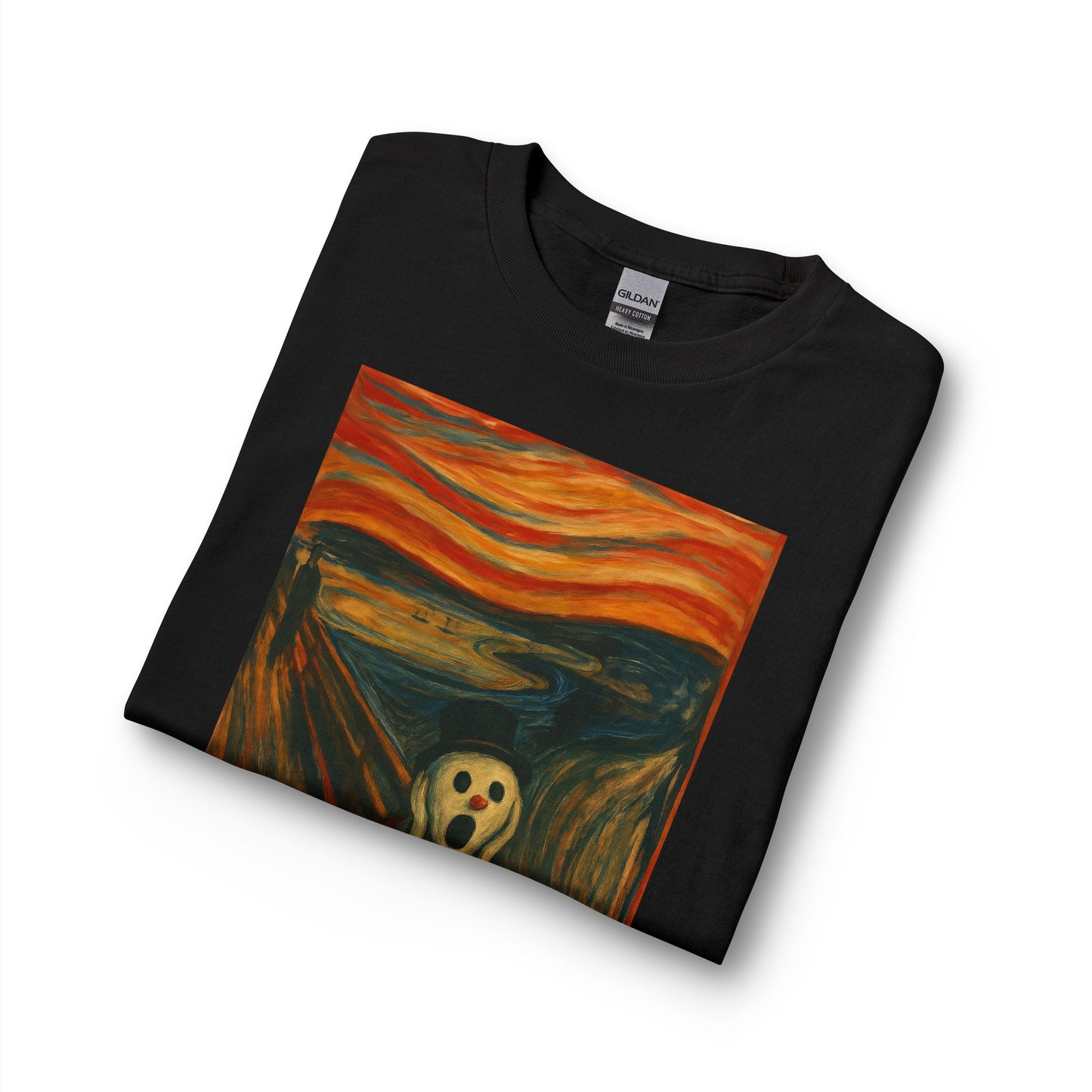 The Scream Snowman Long Sleeve T-Shirt | Surreal Art Print