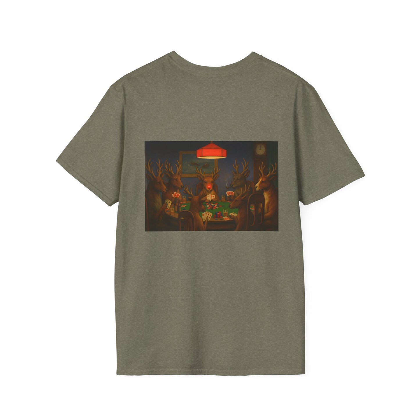 Forest Deer Poker Night T-Shirt | Woodland Animals Playing Cards