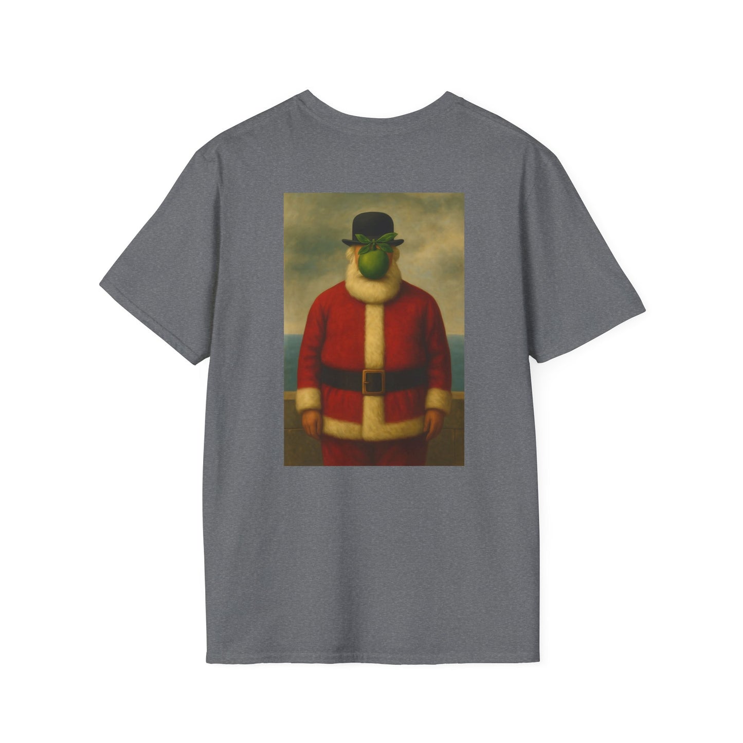 Surreal Santa Portrait T-Shirt | Vintage Man in Santa Suit