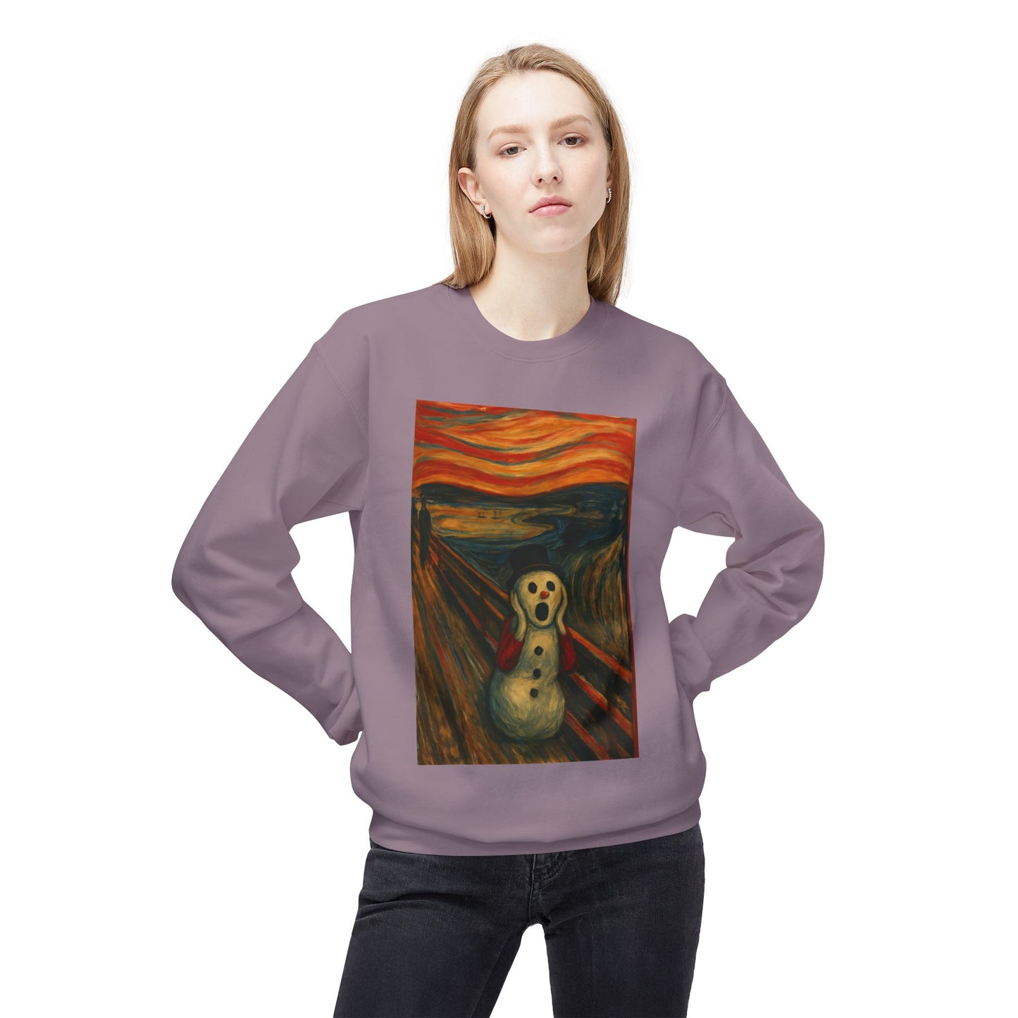 The Scream Snowman sweatshirt | Crewneck Sweatshirt