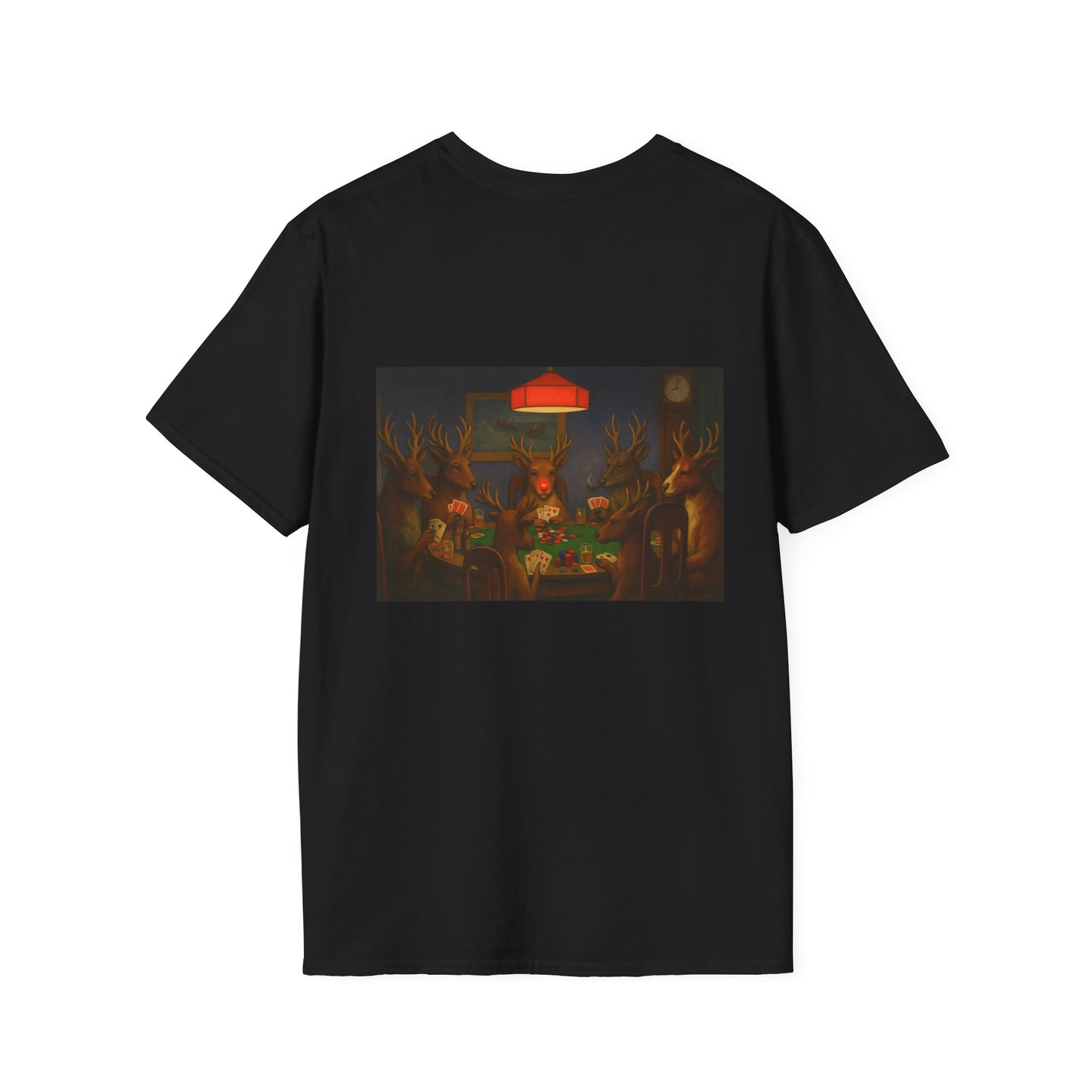 Forest Deer Poker Night T-Shirt | Woodland Animals Playing Cards