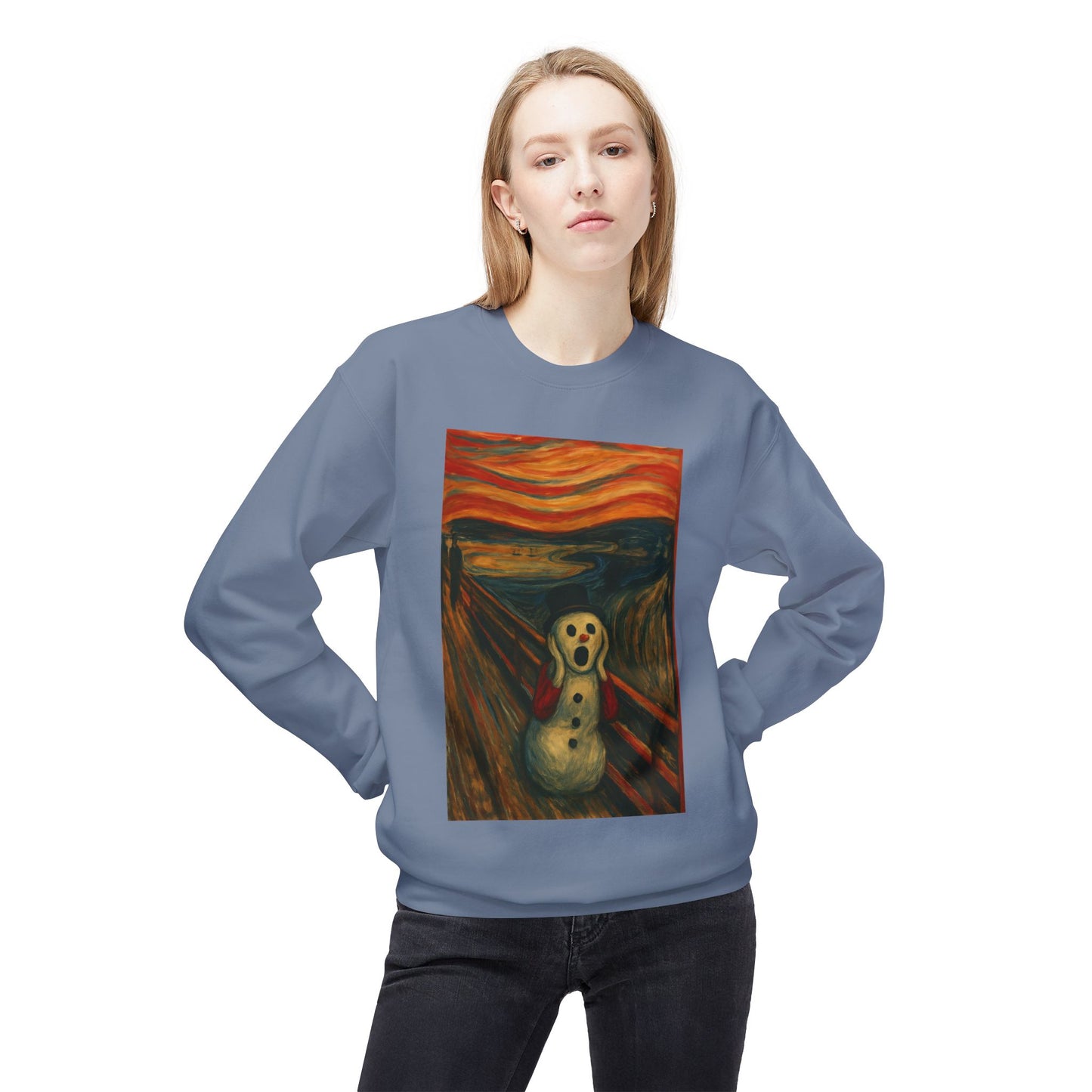 The Scream Snowman sweatshirt | Crewneck Sweatshirt