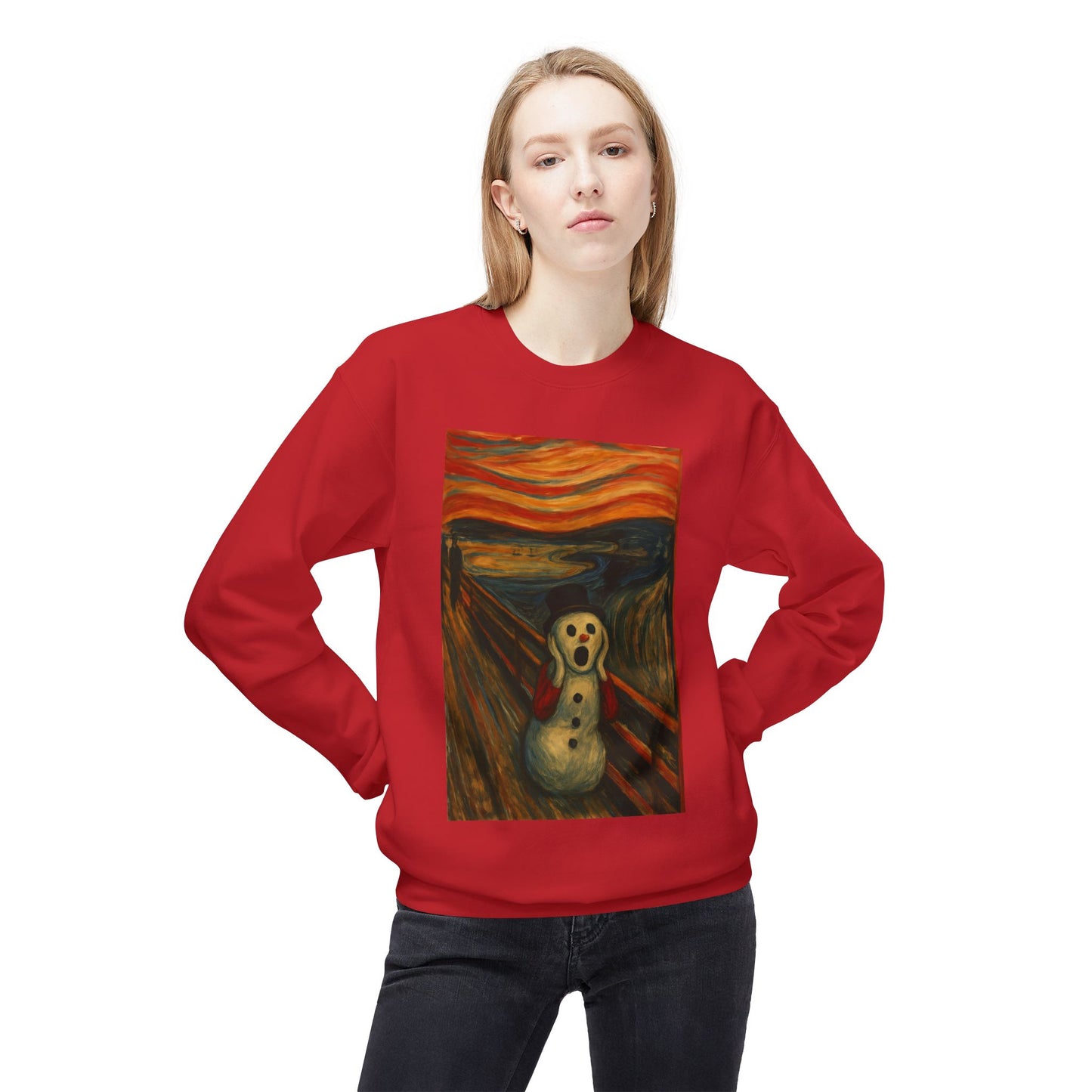 The Scream Snowman sweatshirt | Crewneck Sweatshirt