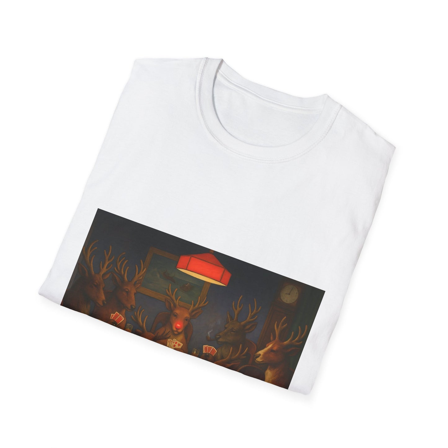 Forest Deer Poker Night T-Shirt | Woodland Animals Playing Cards