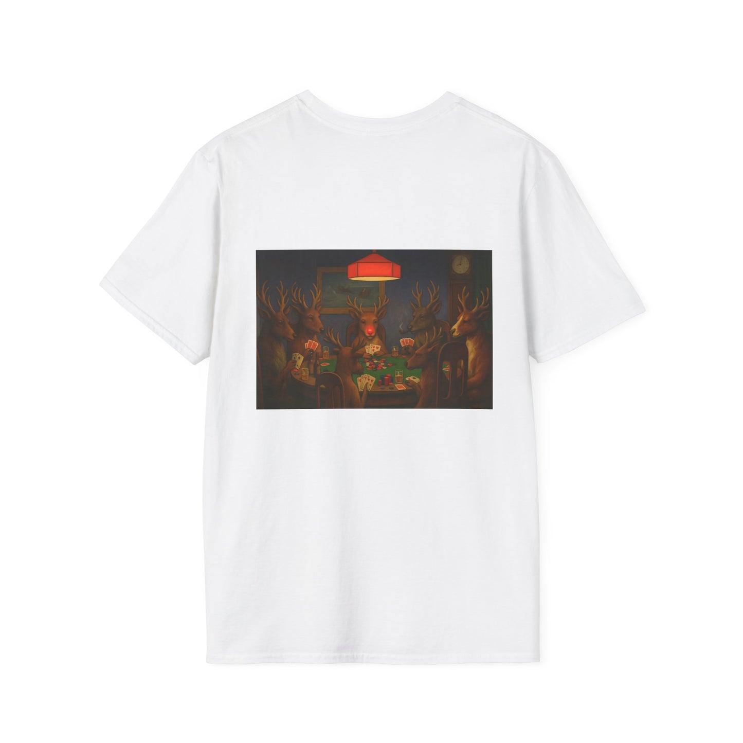 Forest Deer Poker Night T-Shirt | Woodland Animals Playing Cards