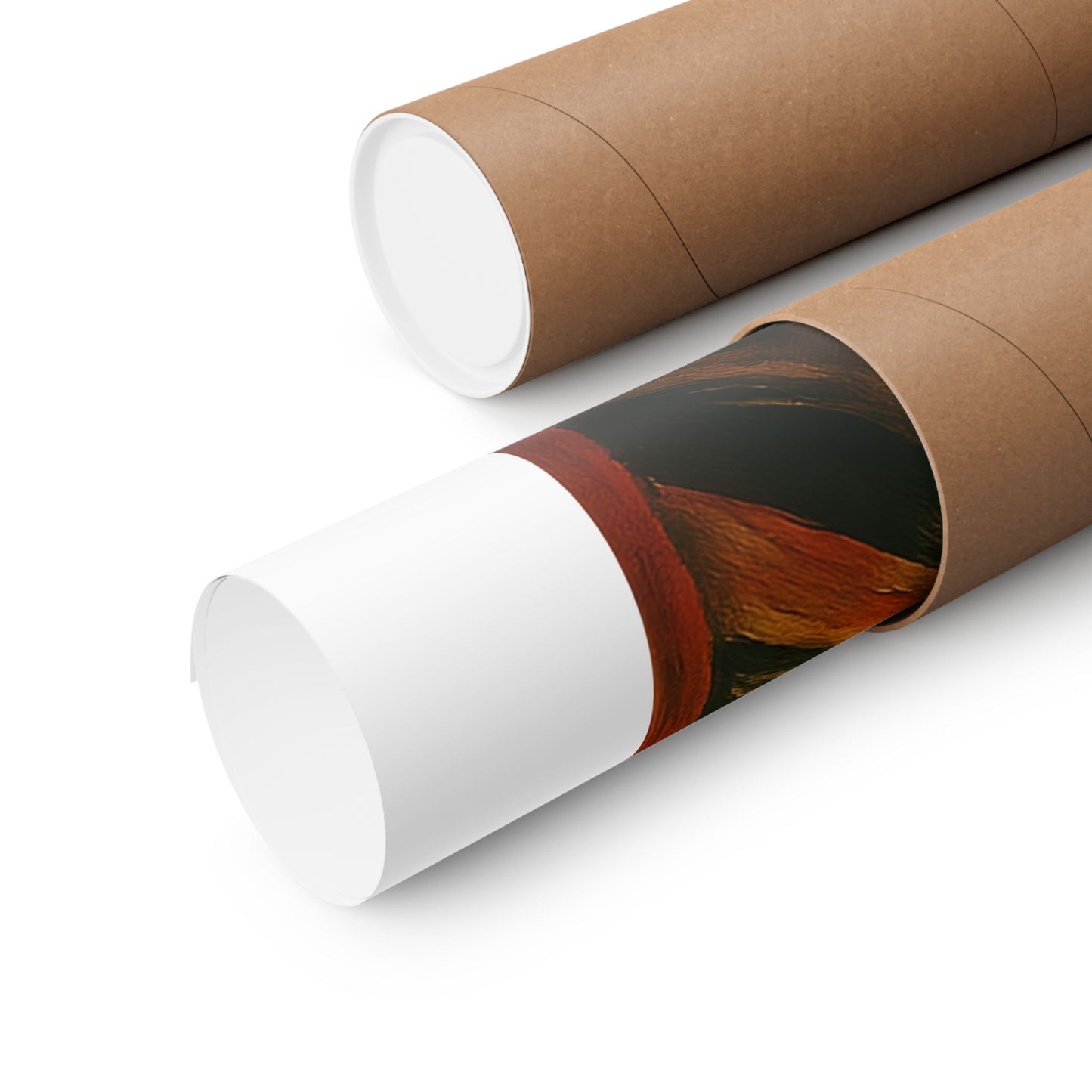 Screaming Snowman poster Matte Vertical Poster | Surreal Winter Art, Expressionist Print