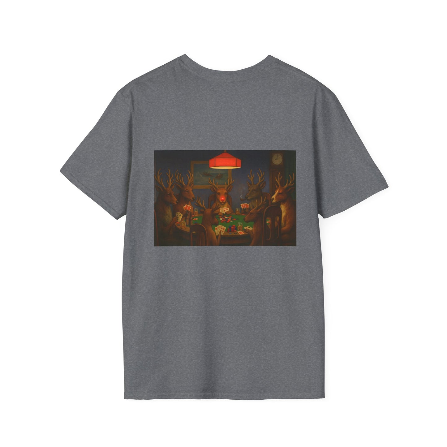 Forest Deer Poker Night T-Shirt | Woodland Animals Playing Cards