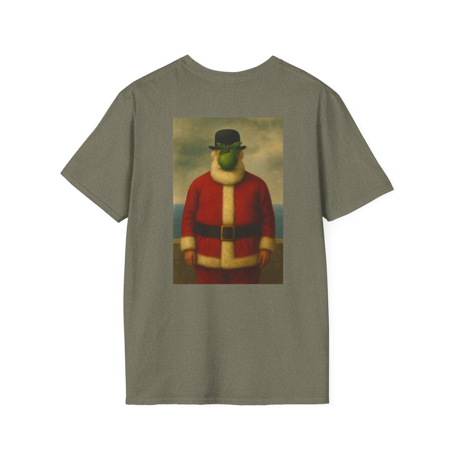 Surreal Santa Portrait T-Shirt | Vintage Man in Santa Suit
