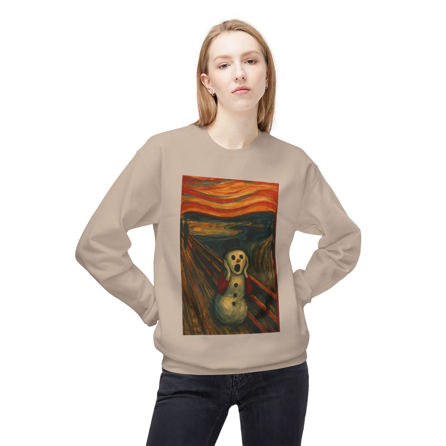 The Scream Snowman sweatshirt | Crewneck Sweatshirt