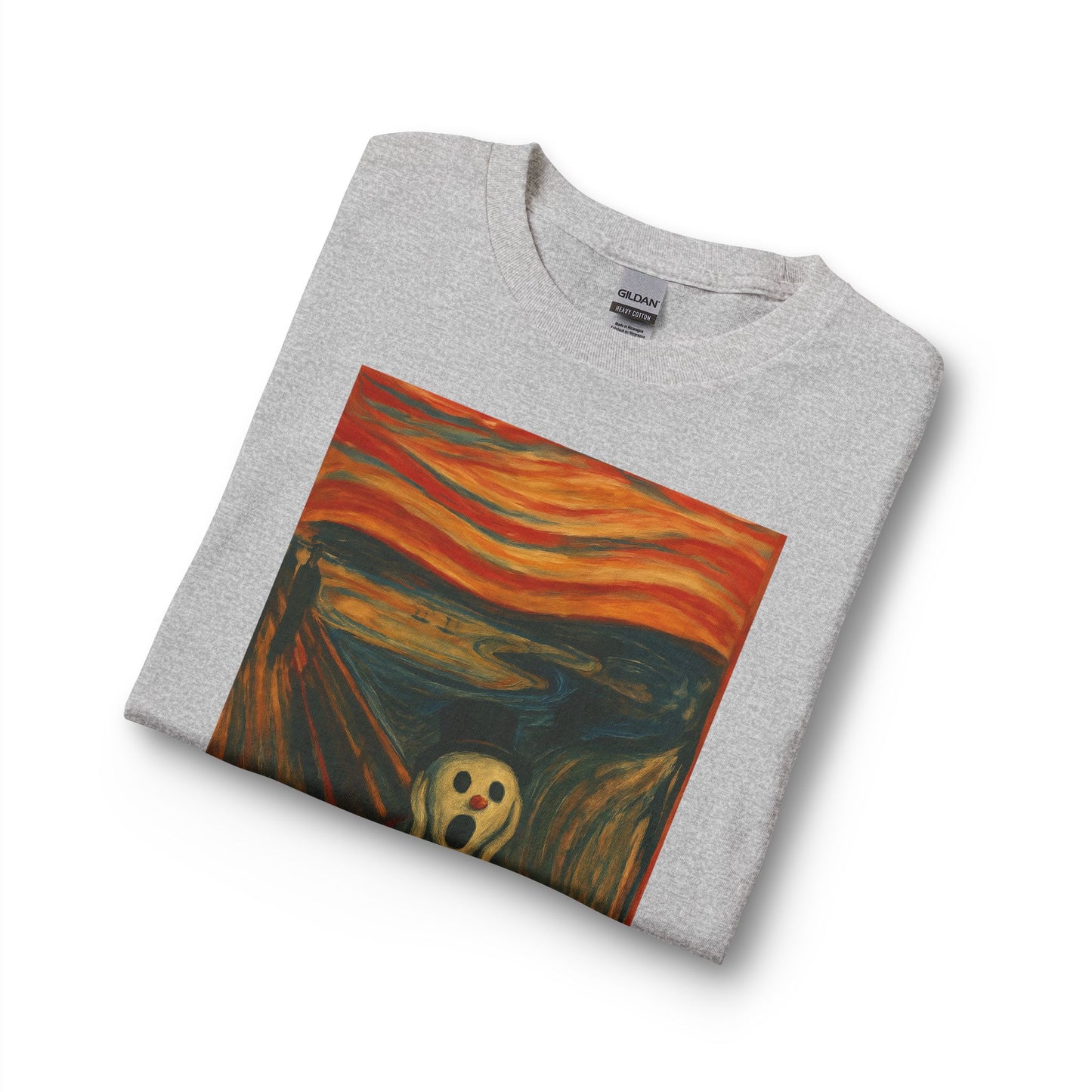 The Scream Snowman Long Sleeve T-Shirt | Surreal Art Print