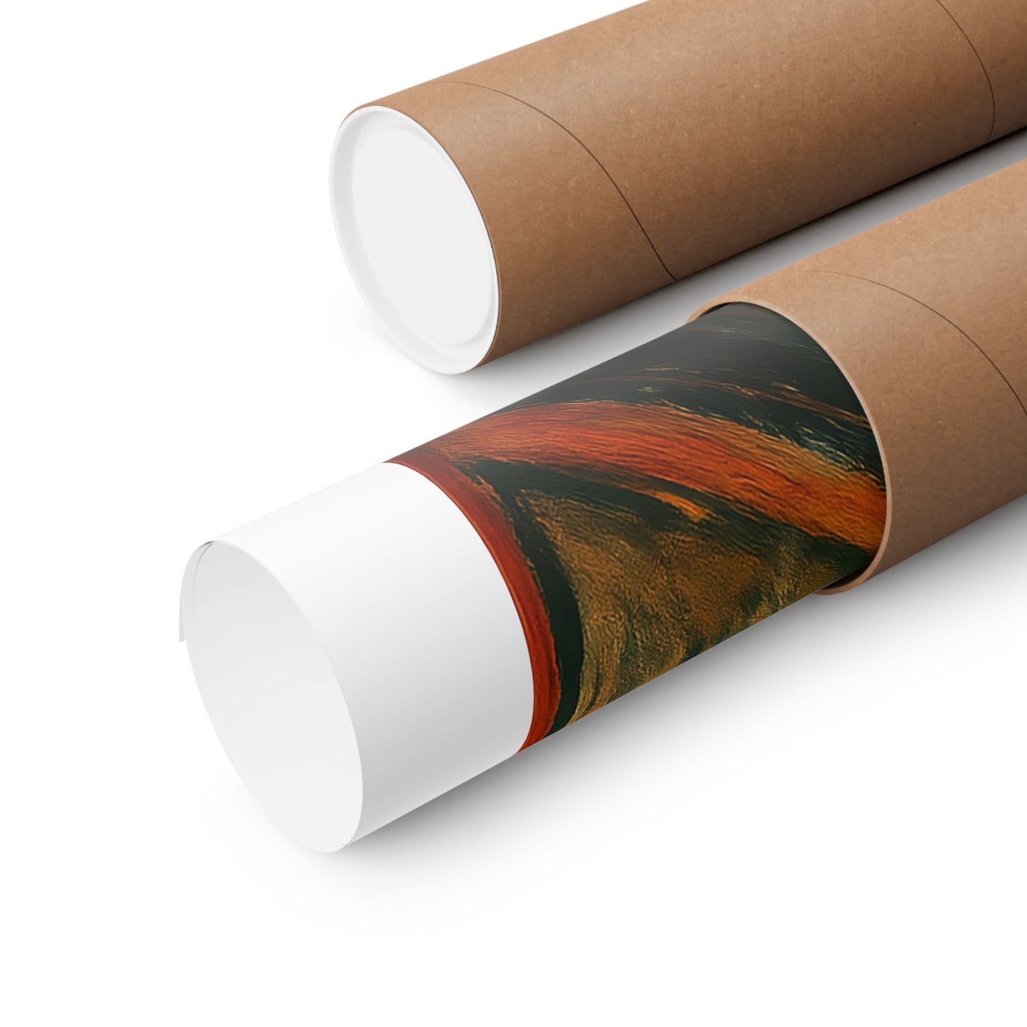 Screaming Snowman poster Matte Vertical Poster | Surreal Winter Art, Expressionist Print