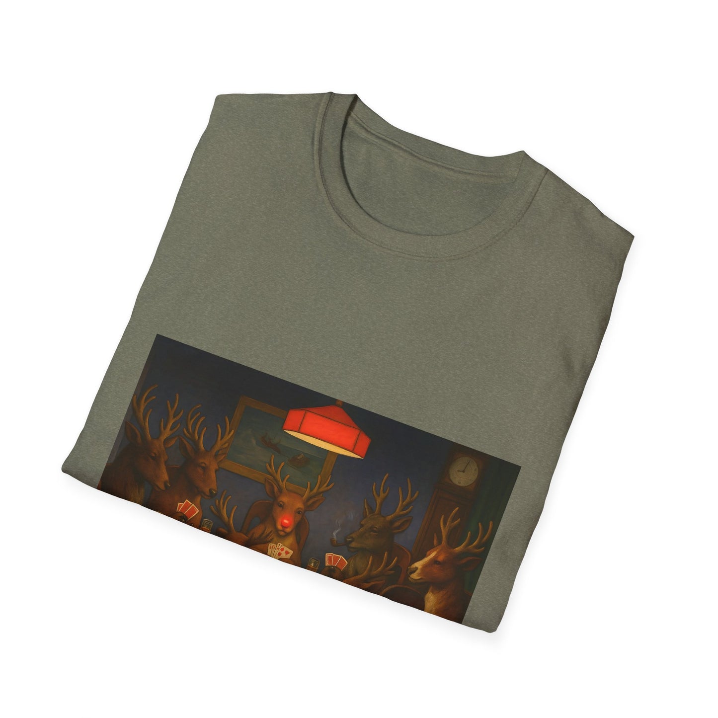 Forest Deer Poker Night T-Shirt | Woodland Animals Playing Cards