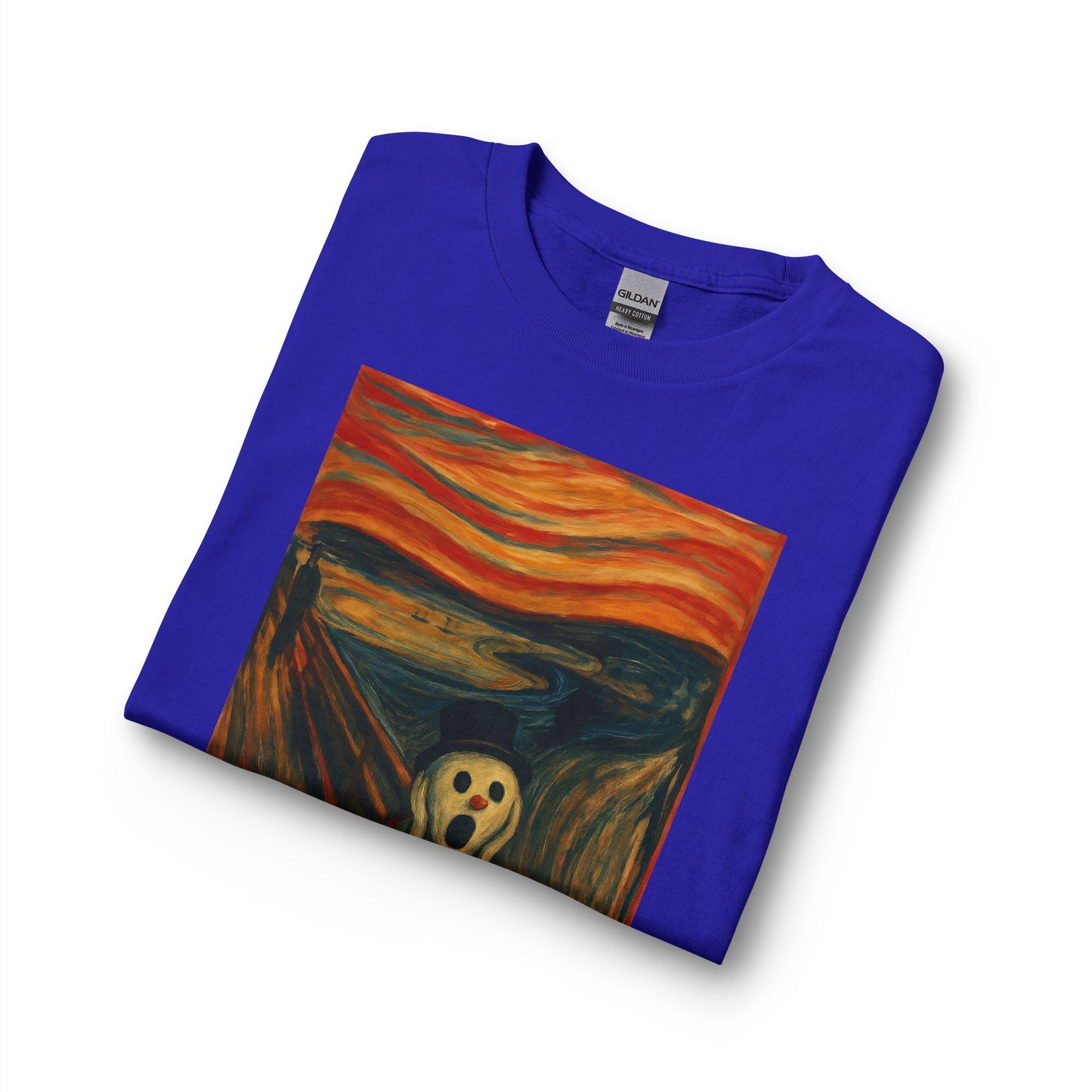 The Scream Snowman Long Sleeve T-Shirt | Surreal Art Print