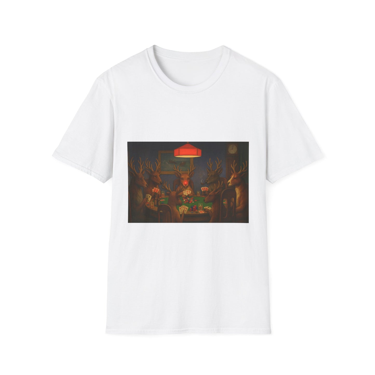 Forest Deer Poker Night T-Shirt | Woodland Animals Playing Cards