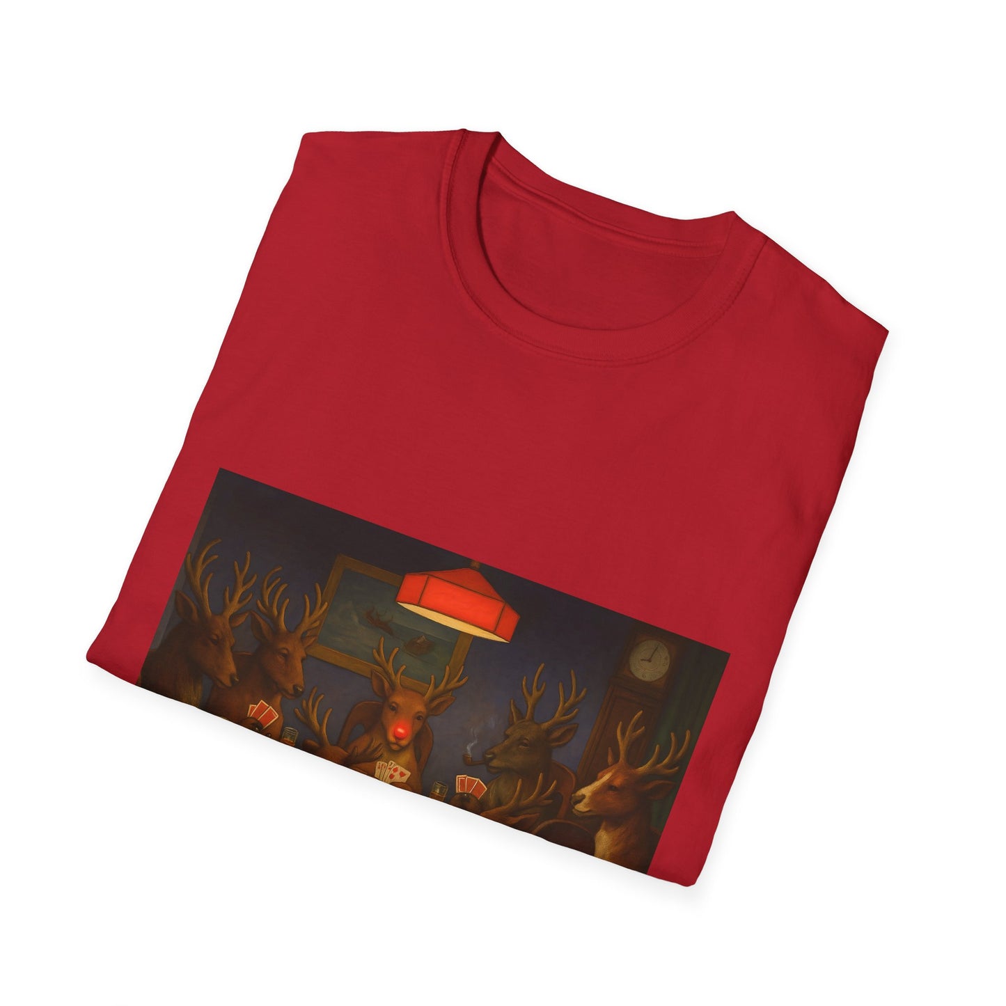 Forest Deer Poker Night T-Shirt | Woodland Animals Playing Cards