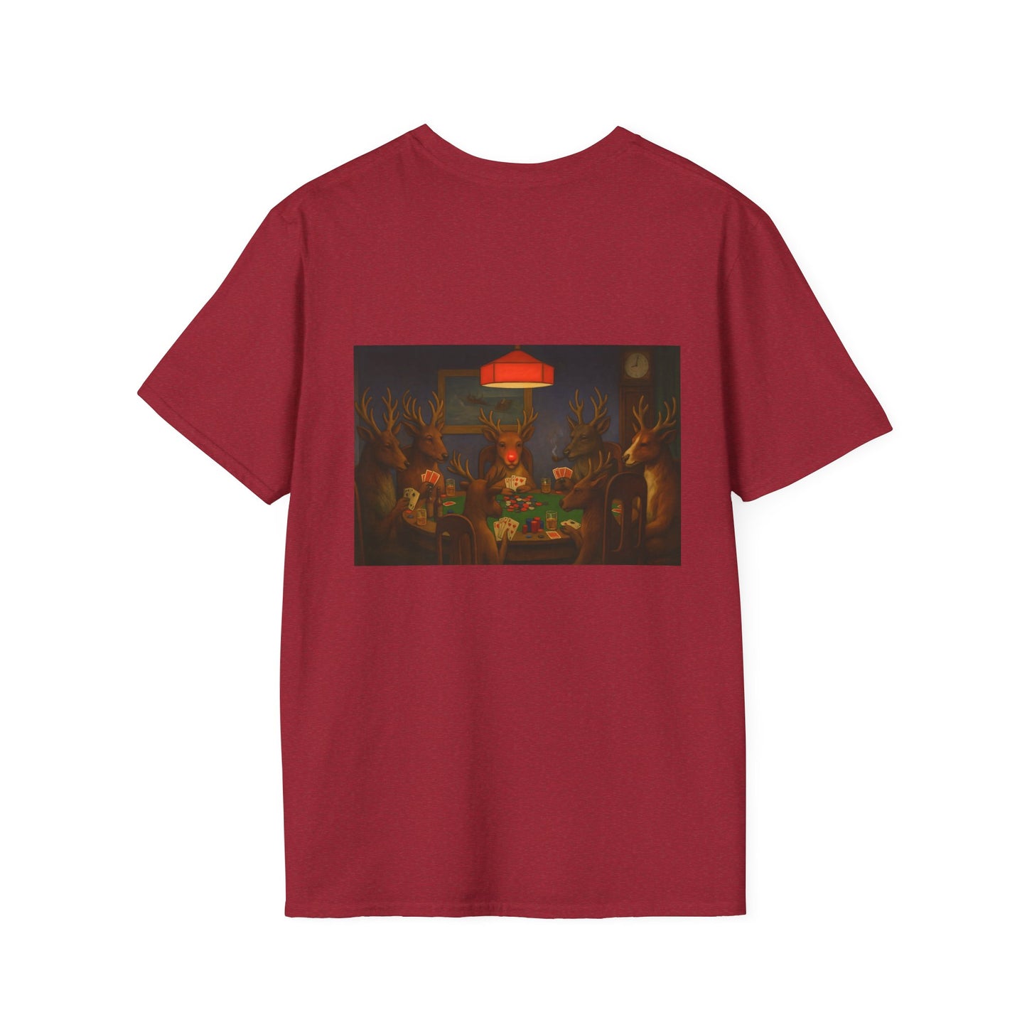 Forest Deer Poker Night T-Shirt | Woodland Animals Playing Cards