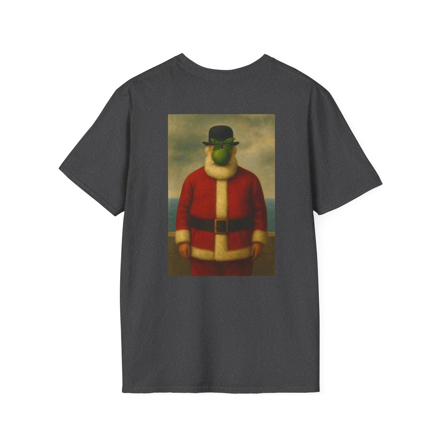 Surreal Santa Portrait T-Shirt | Vintage Man in Santa Suit