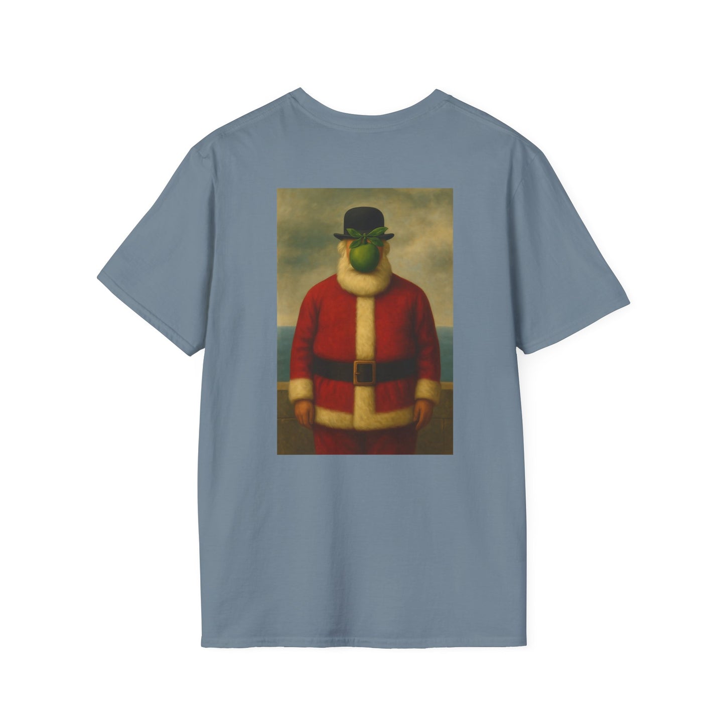 Surreal Santa Portrait T-Shirt | Vintage Man in Santa Suit