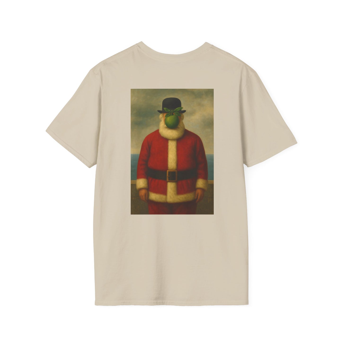 Surreal Santa Portrait T-Shirt | Vintage Man in Santa Suit