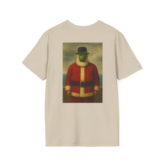 Surreal Santa Portrait T-Shirt | Vintage Man in Santa Suit