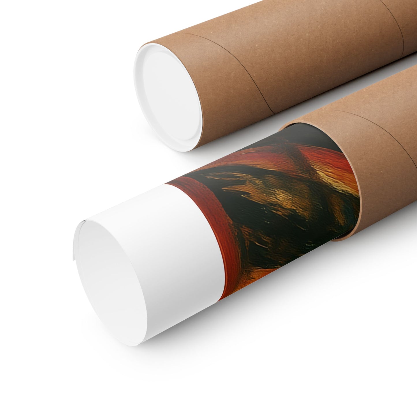 Screaming Snowman poster Matte Vertical Poster | Surreal Winter Art, Expressionist Print