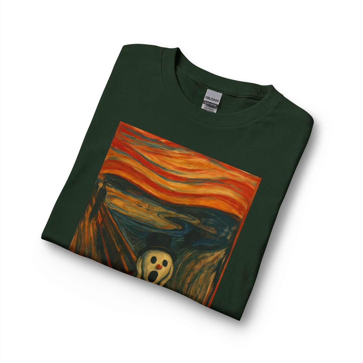 The Scream Snowman Long Sleeve T-Shirt | Surreal Art Print