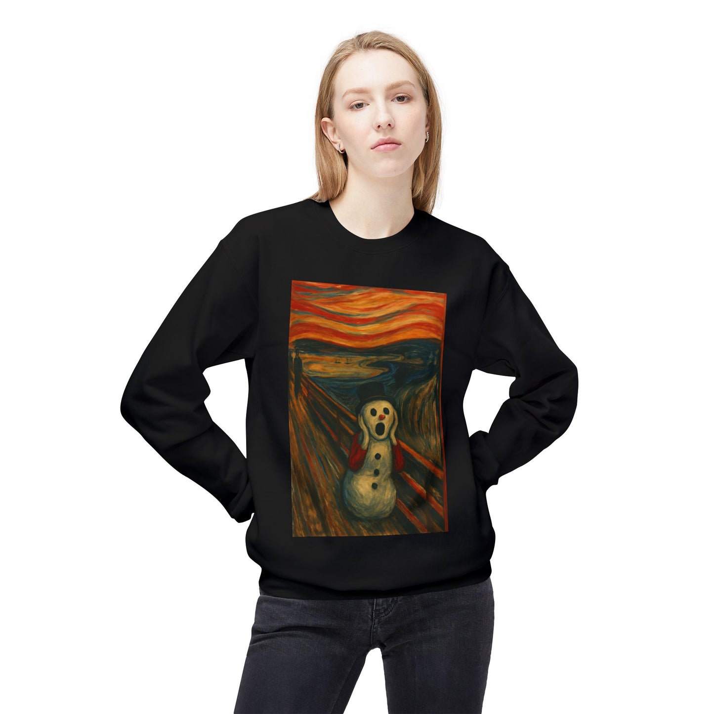 The Scream Snowman sweatshirt | Crewneck Sweatshirt
