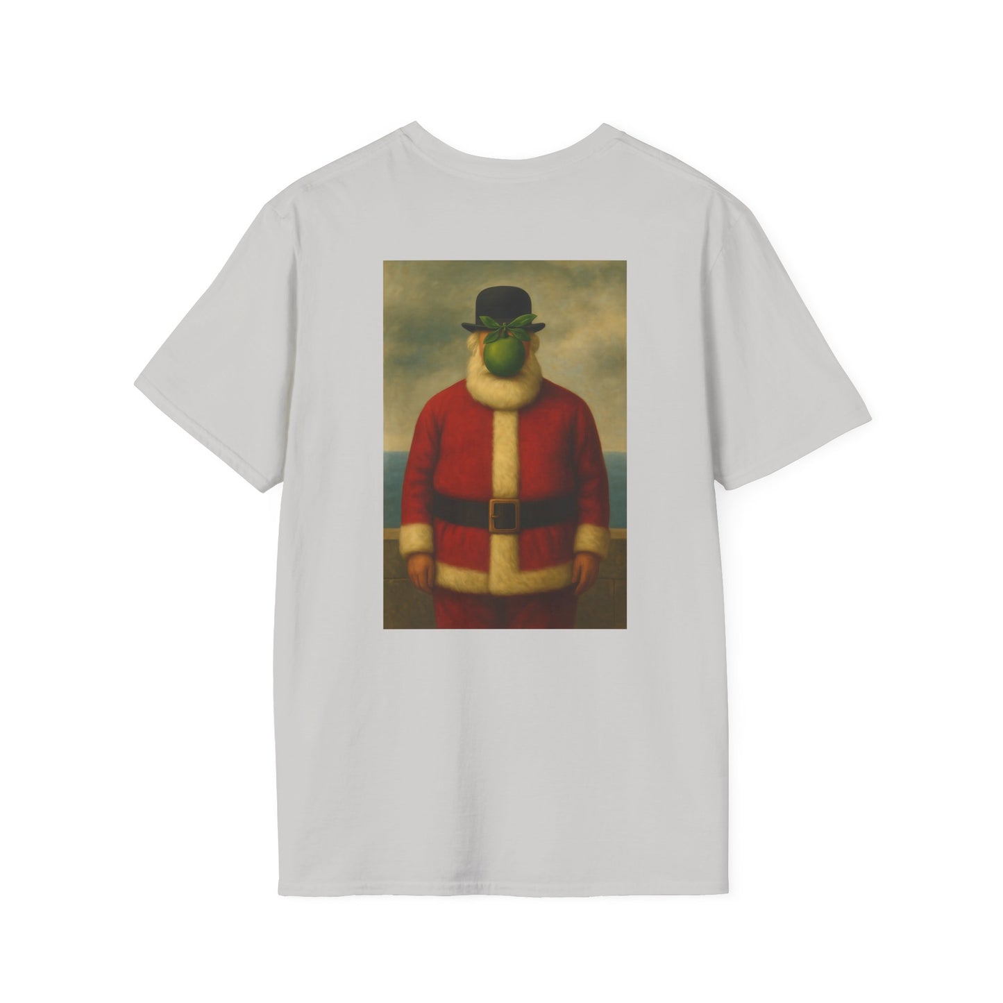 Surreal Santa Portrait T-Shirt | Vintage Man in Santa Suit