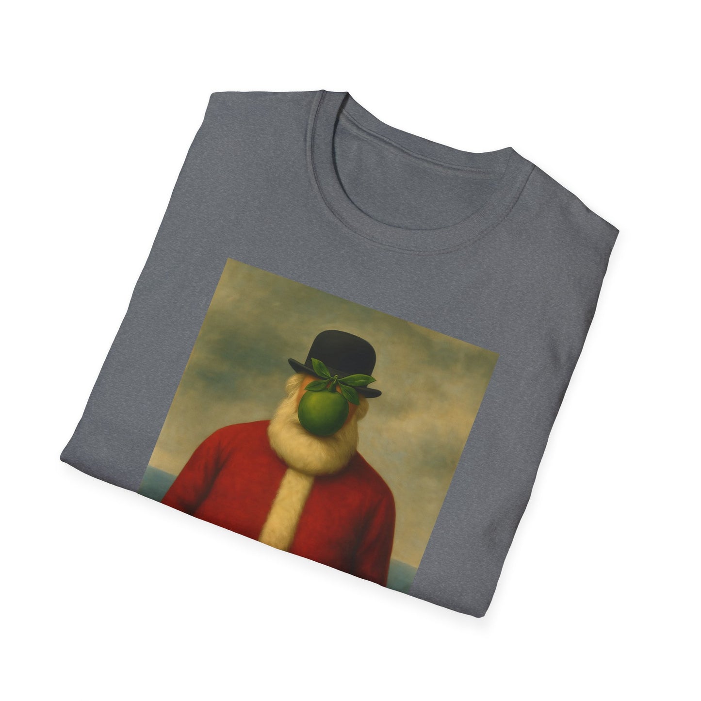 Surreal Santa Portrait T-Shirt | Vintage Man in Santa Suit