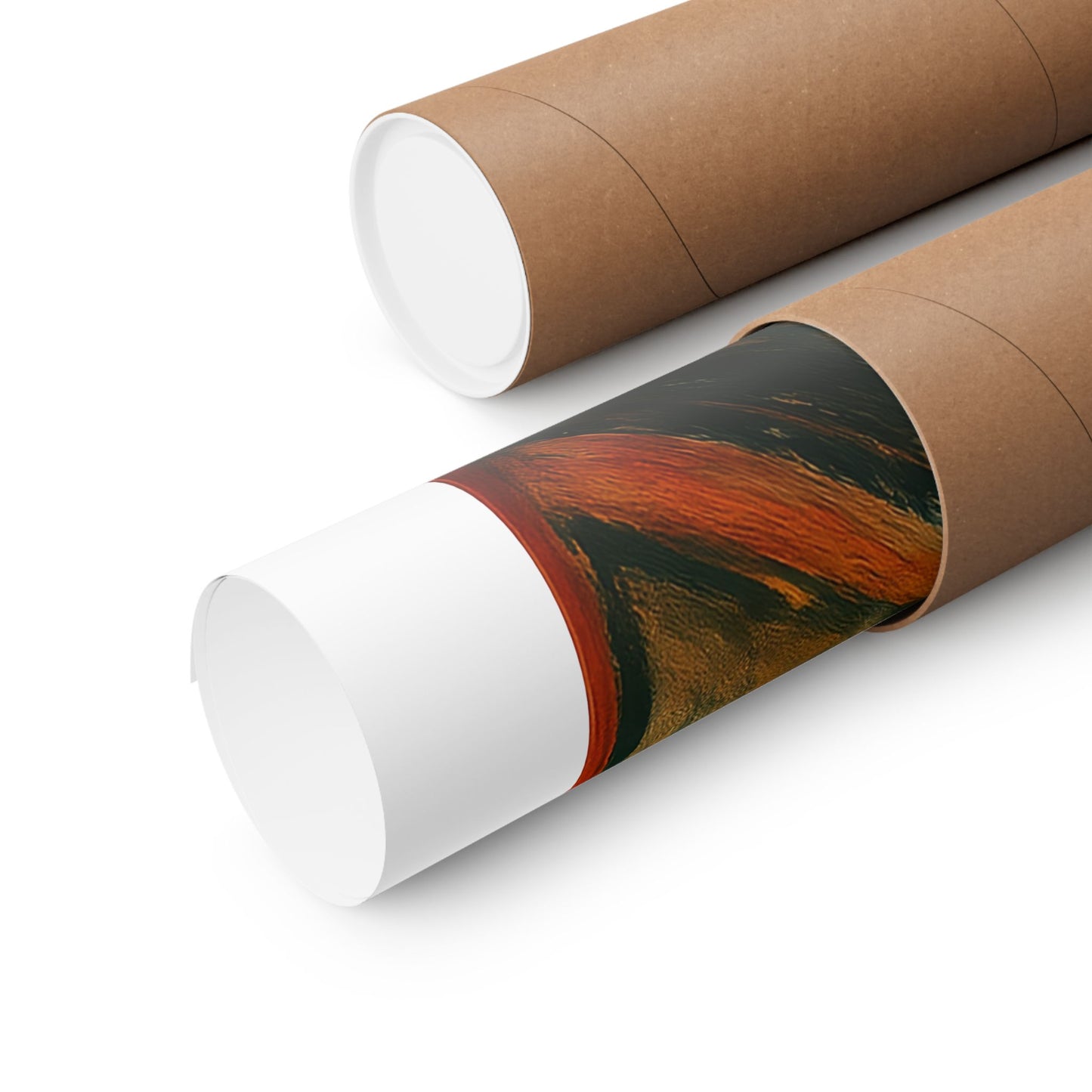 Screaming Snowman poster Matte Vertical Poster | Surreal Winter Art, Expressionist Print