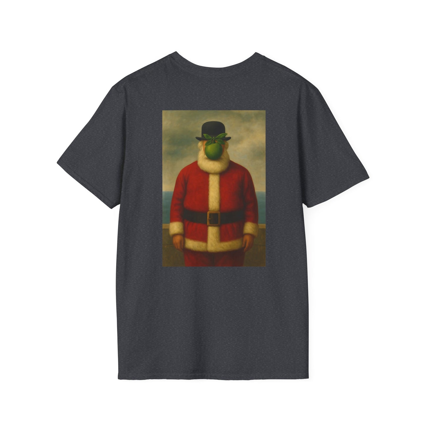 Surreal Santa Portrait T-Shirt | Vintage Man in Santa Suit