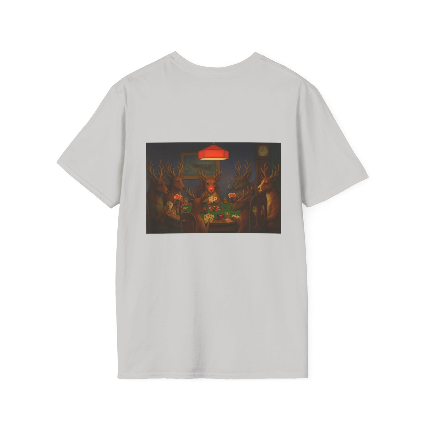 Forest Deer Poker Night T-Shirt | Woodland Animals Playing Cards