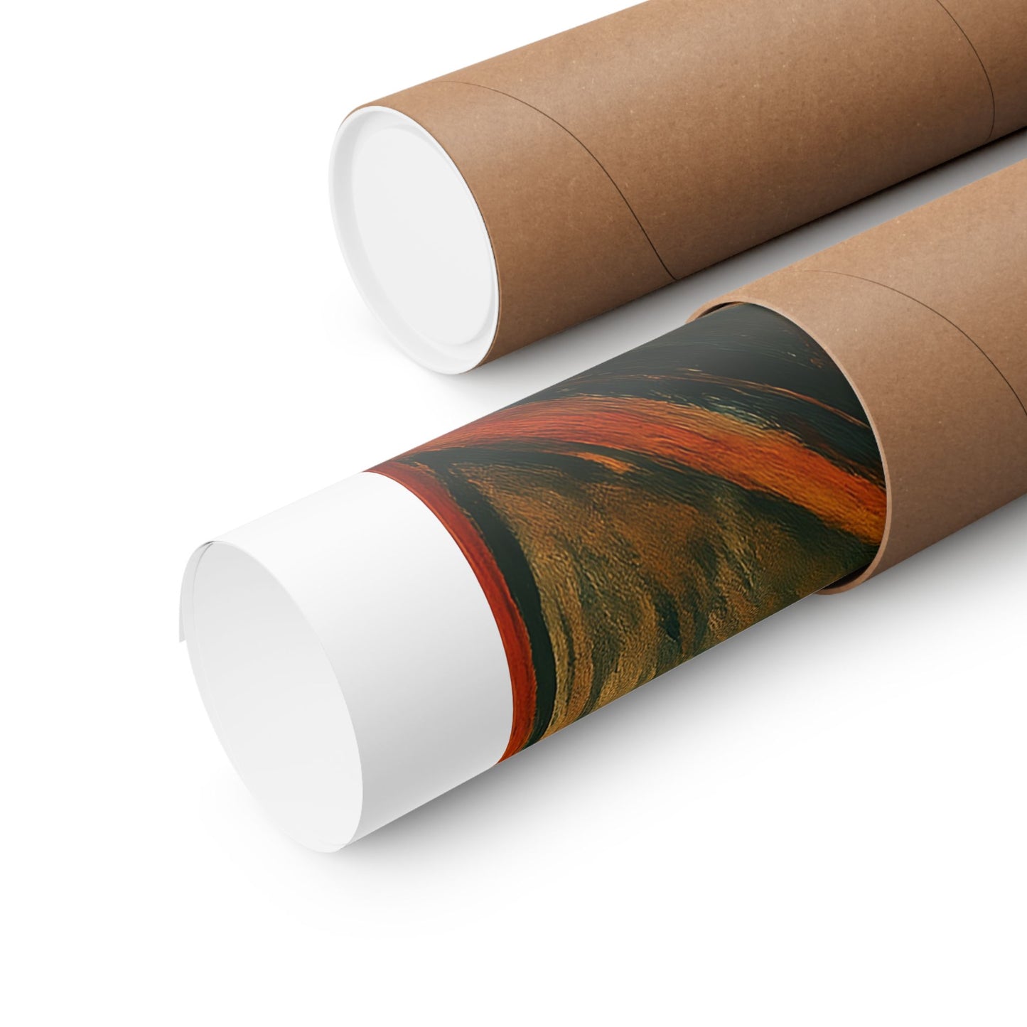 Screaming Snowman poster Matte Vertical Poster | Surreal Winter Art, Expressionist Print