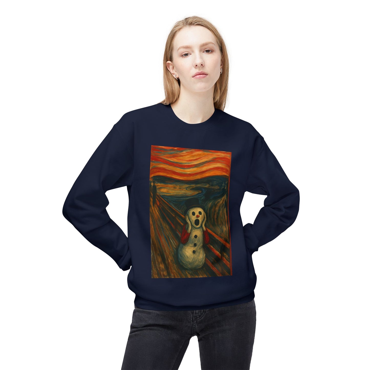 The Scream Snowman sweatshirt | Crewneck Sweatshirt