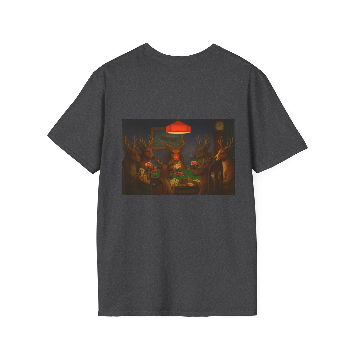 Forest Deer Poker Night T-Shirt | Woodland Animals Playing Cards